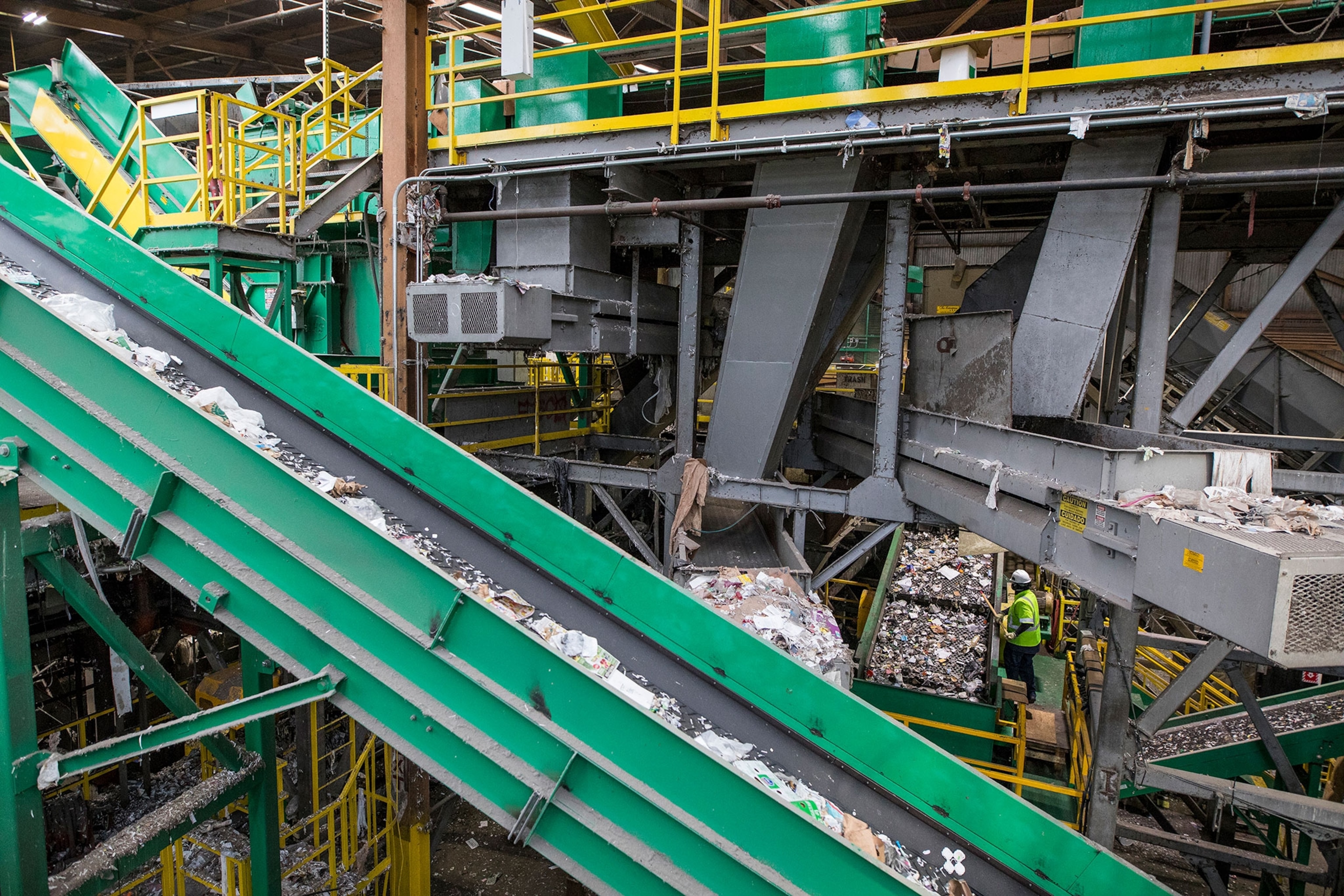 a recycling plant