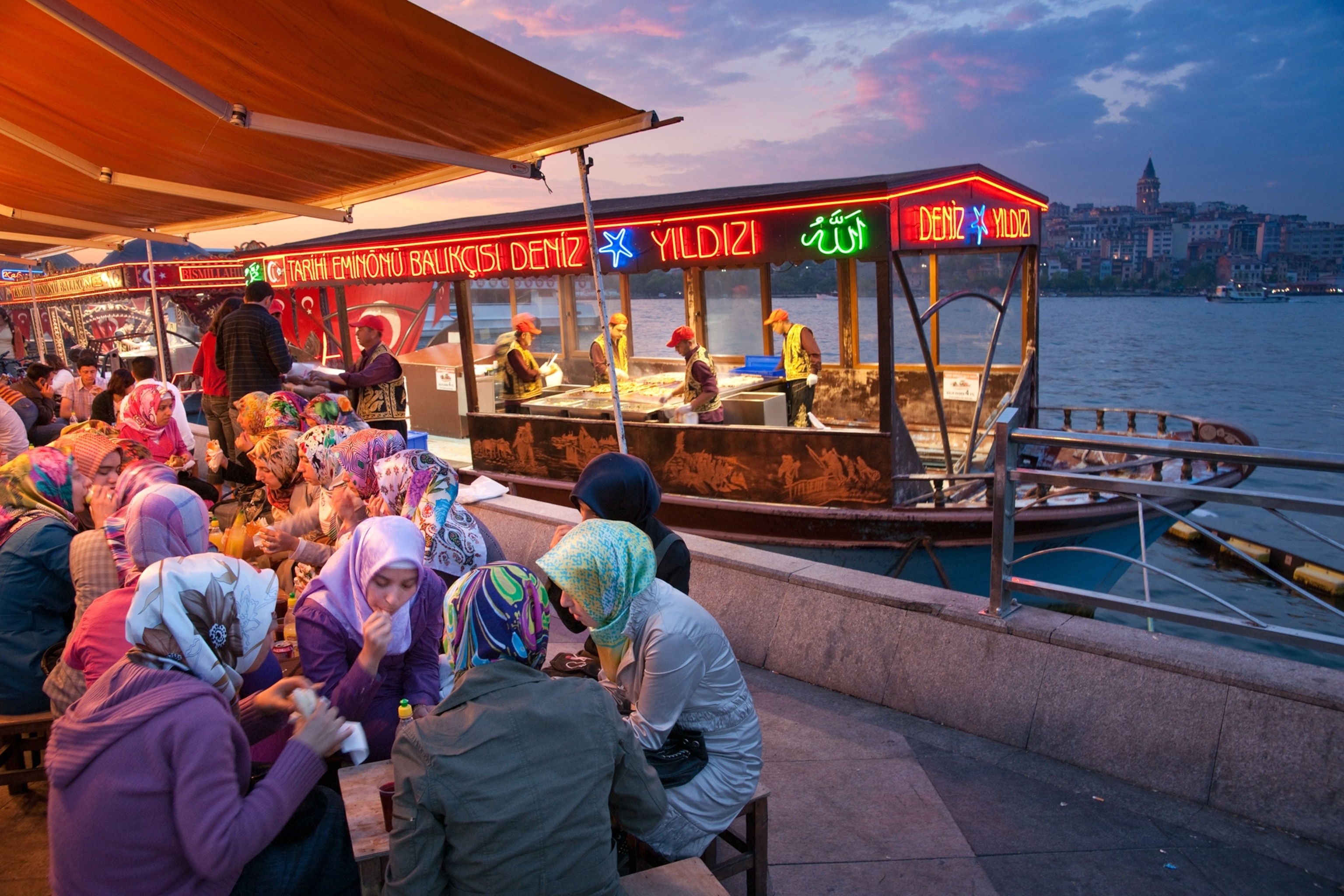 Eminonu neighborhood in Istanbul, Turkey