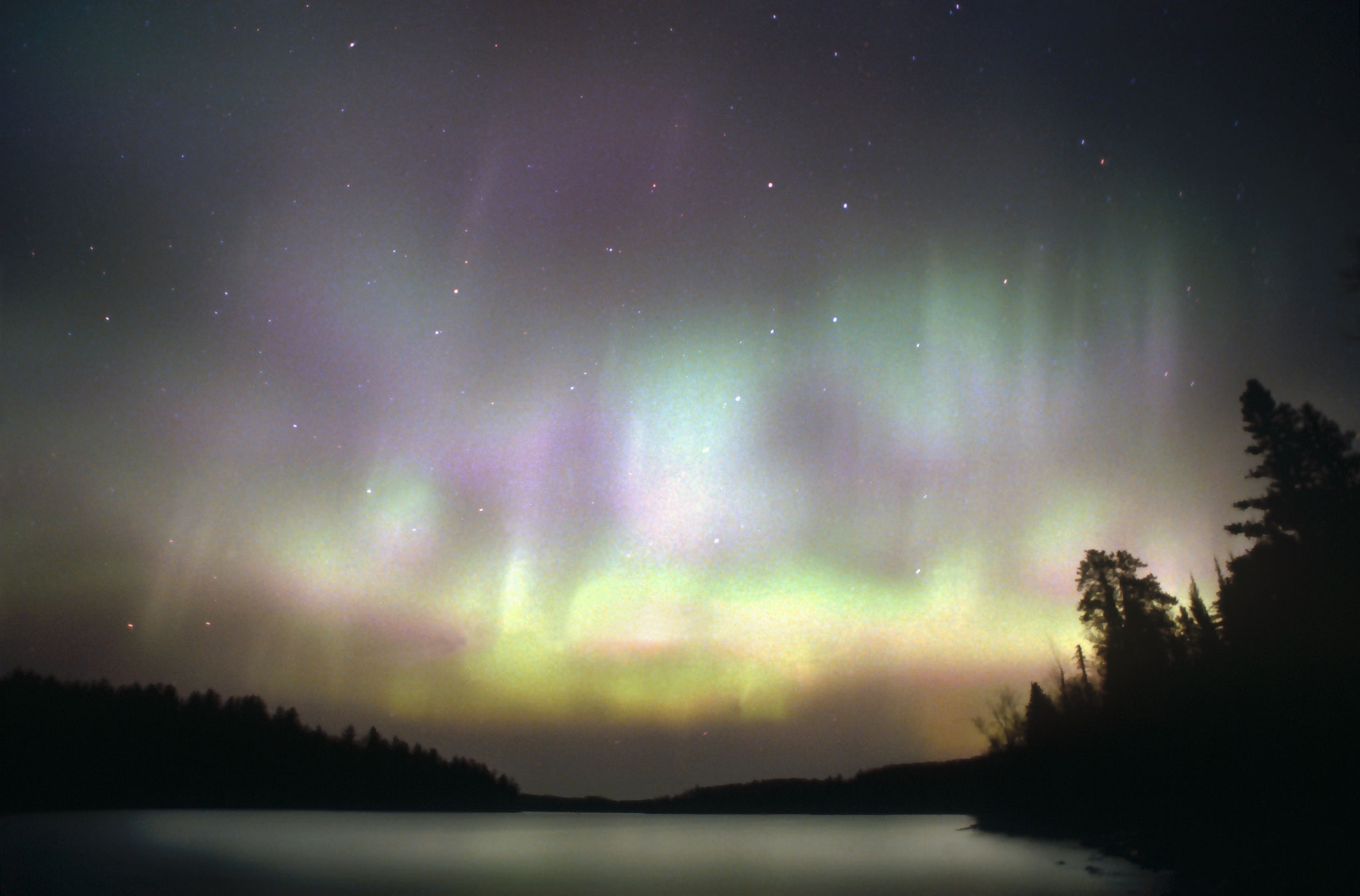 aura borealis in Minnesota