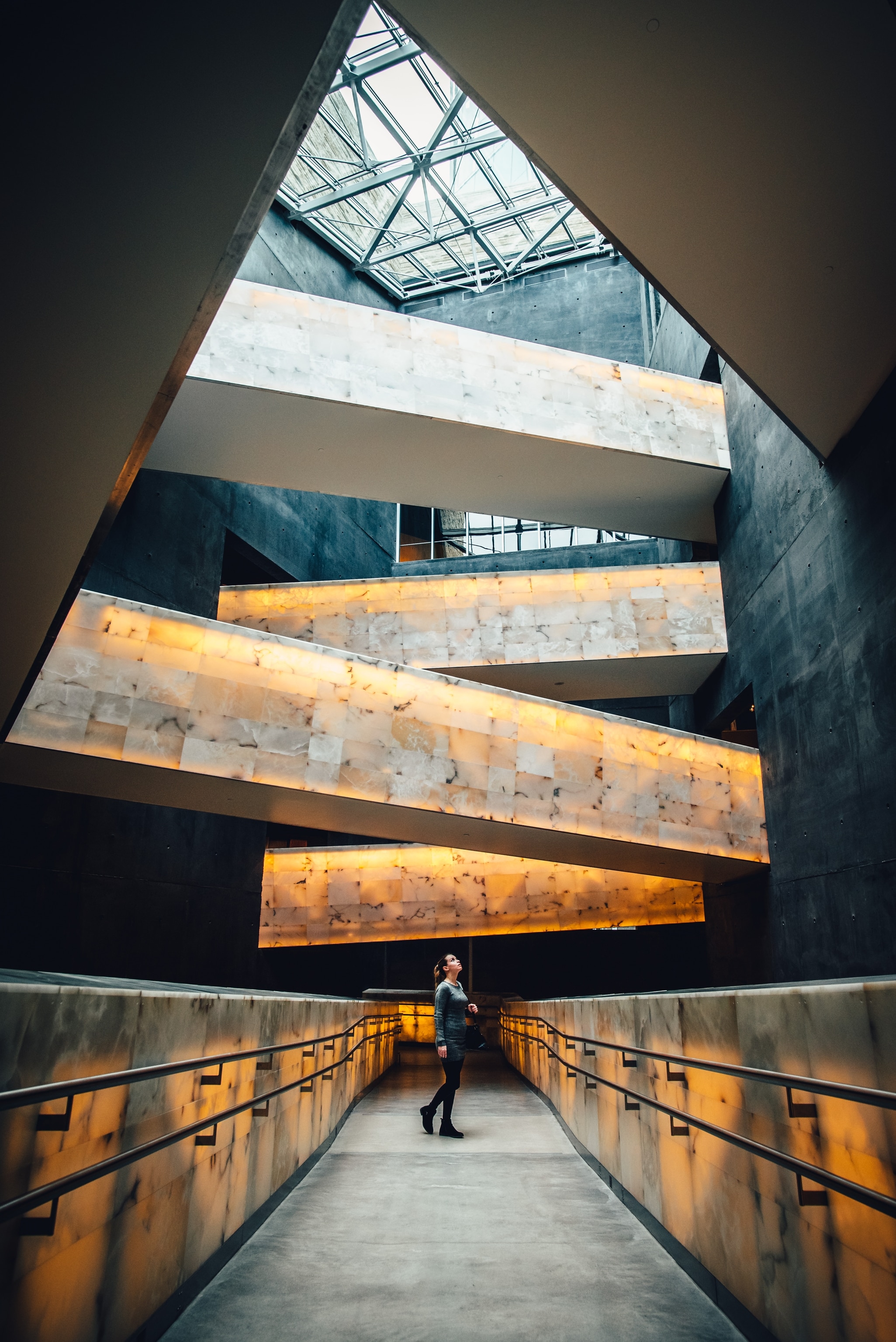 Great Hall, interior ramps in the Tower of Hope