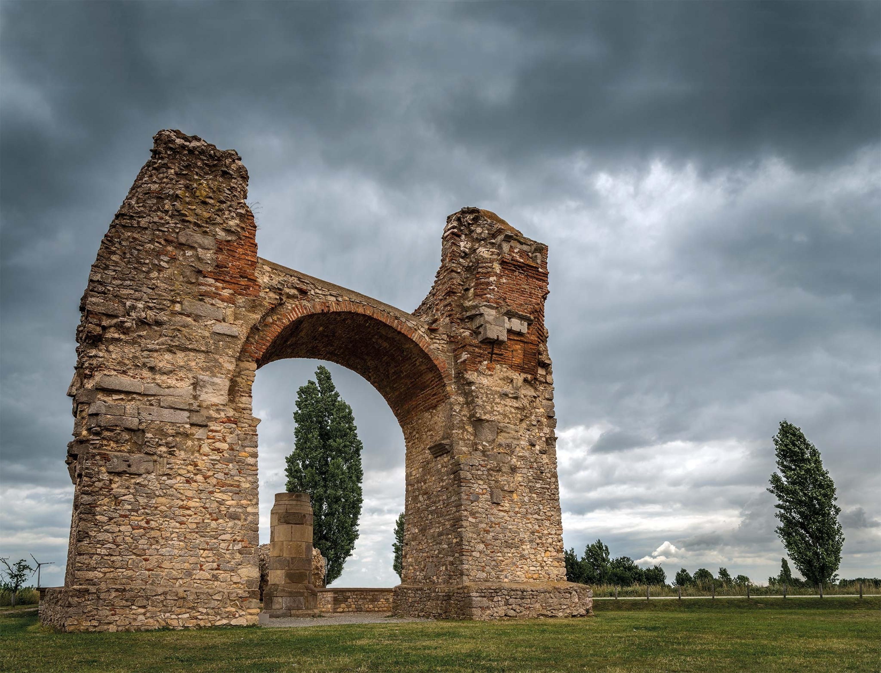 An arch among the ruins of Carnuntum