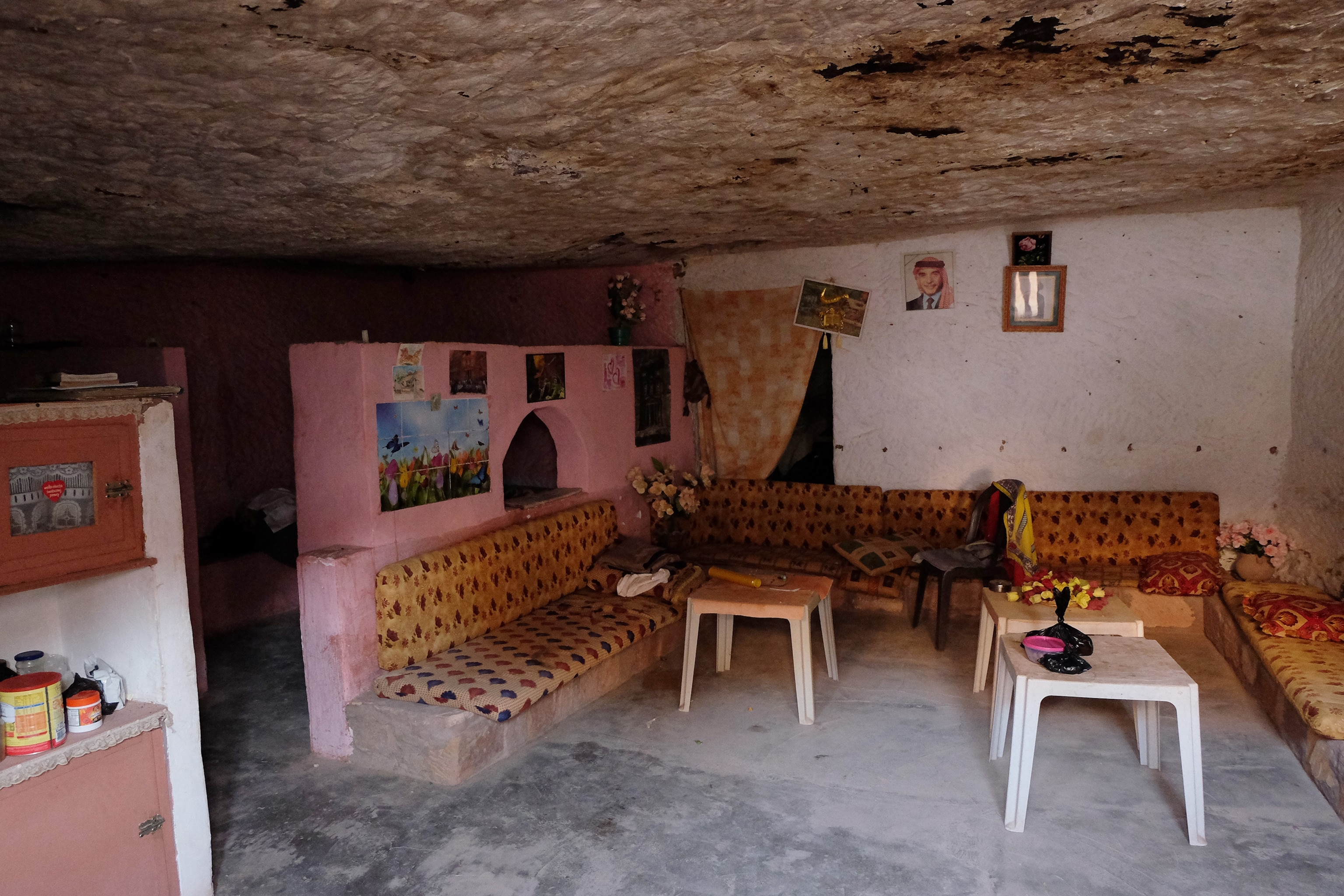 Mofleh Bdoul's cave home in Petra, Jordan