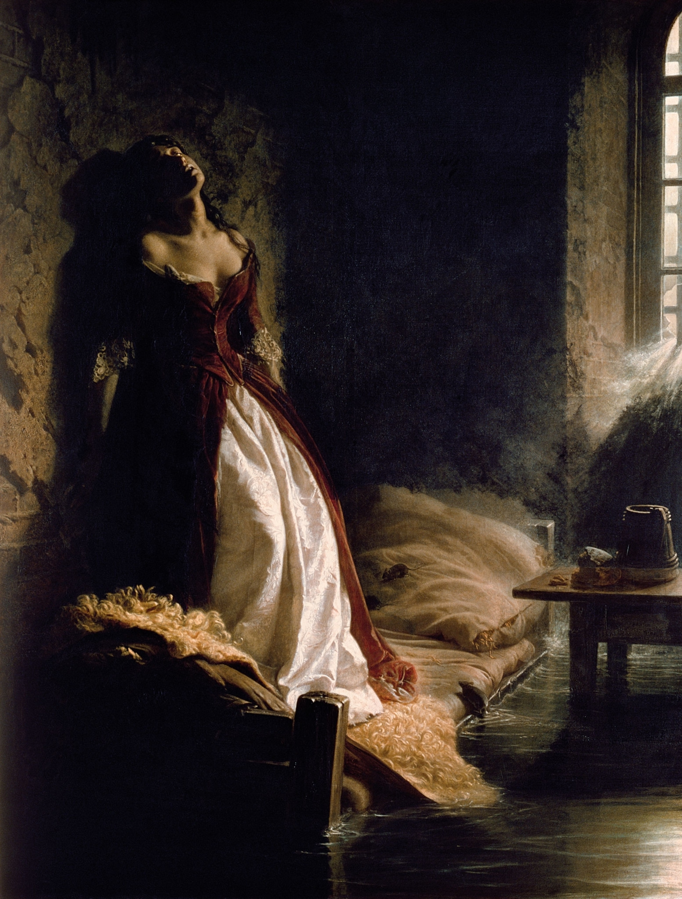 a Konstantin Flavitsky oil painting titled of the princess Tarakanova