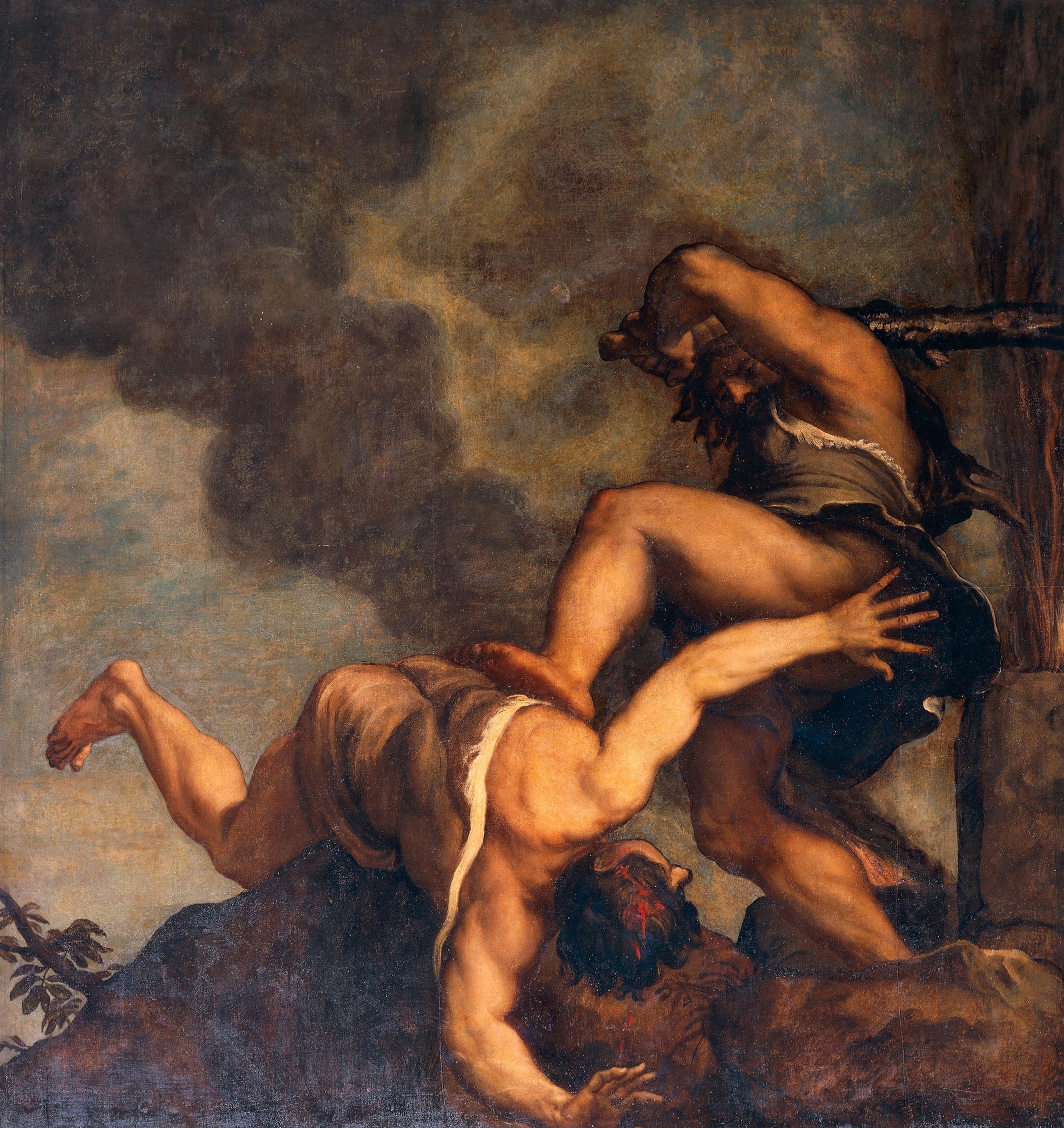 A painting of Cain and Abel