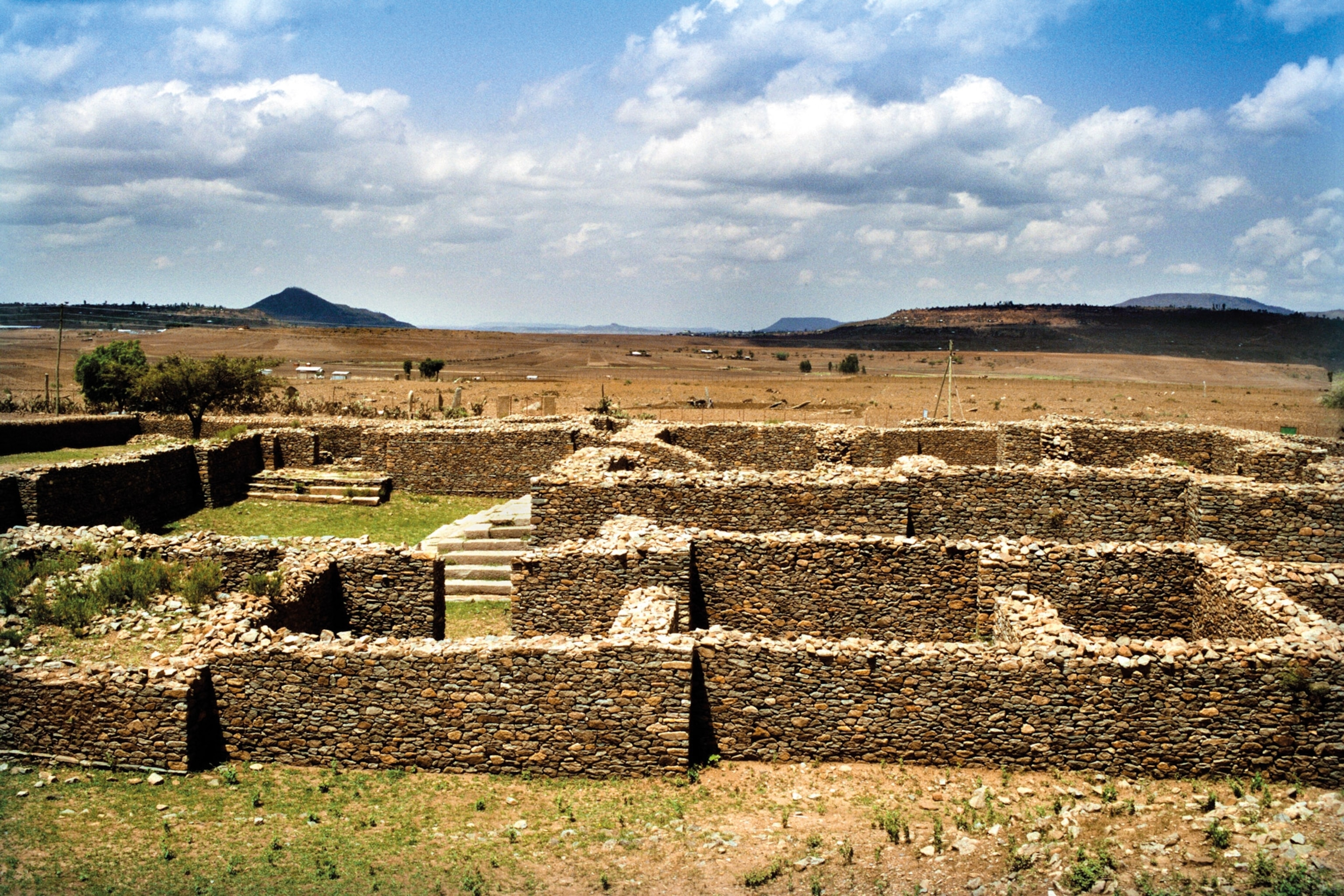 Ruins of large building