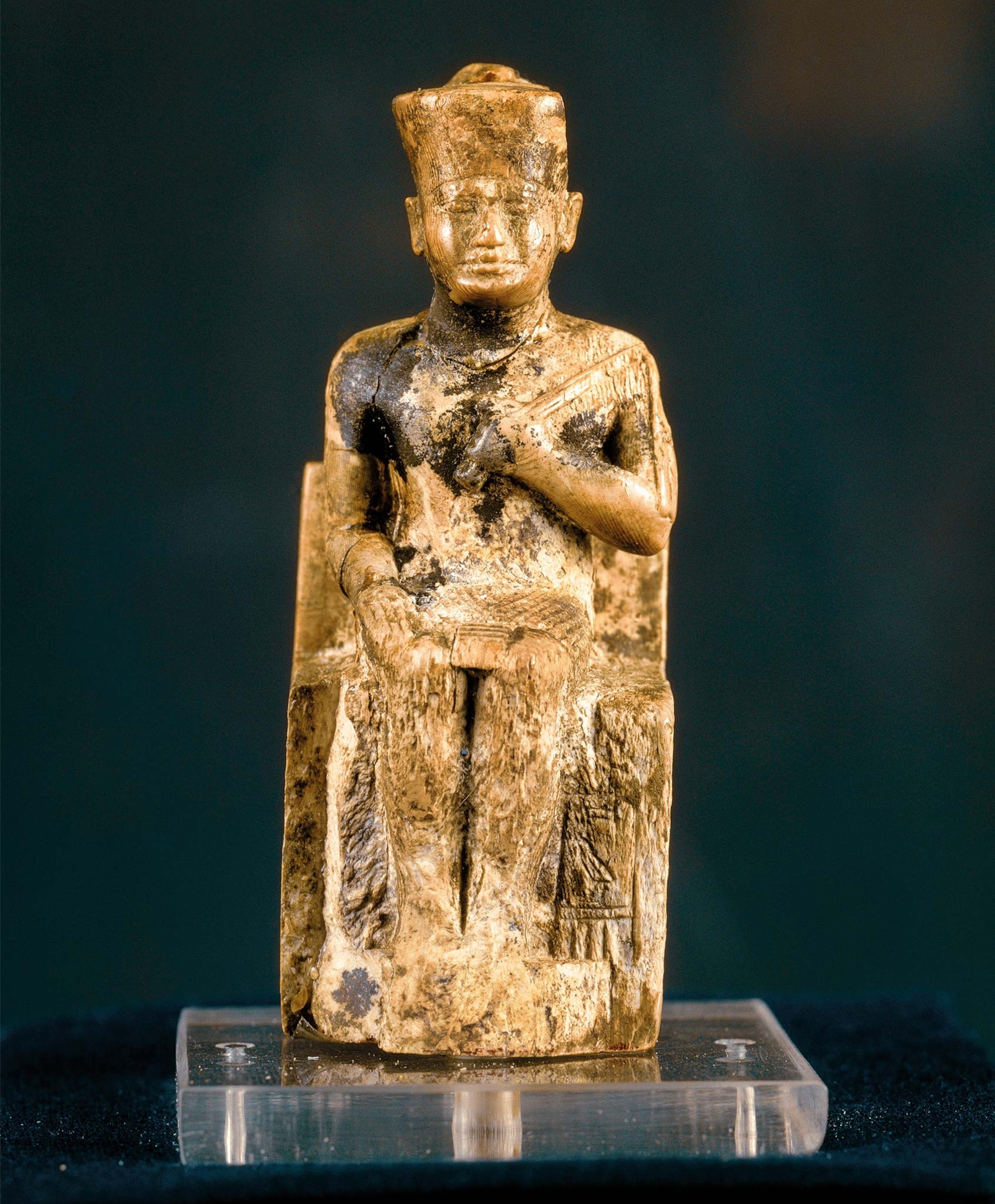 This ivory statuette is one of the only depictions of Pharaoh Khufu that survives from his time, some 4,500 years ago.
