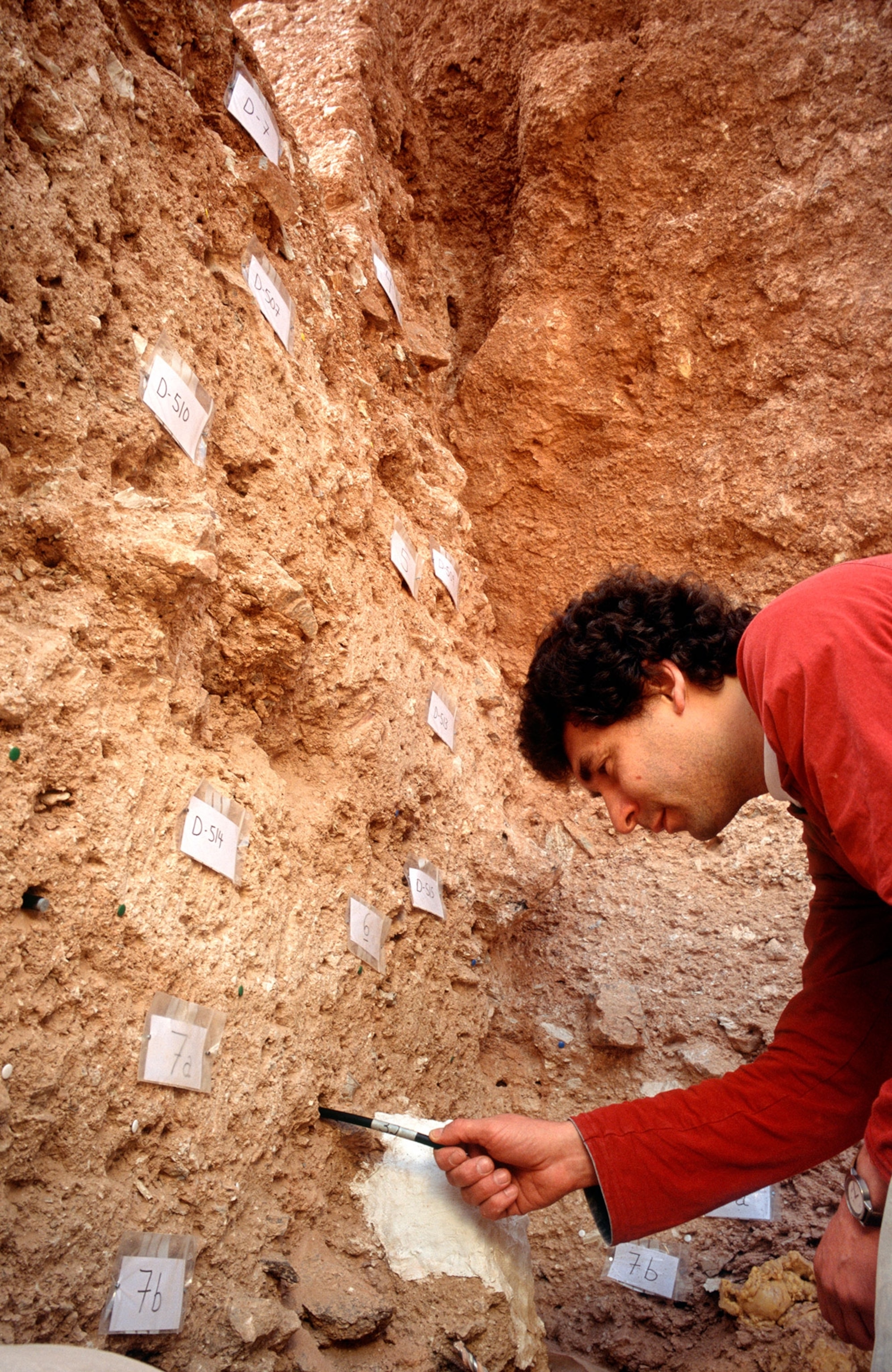 an archaeological dig