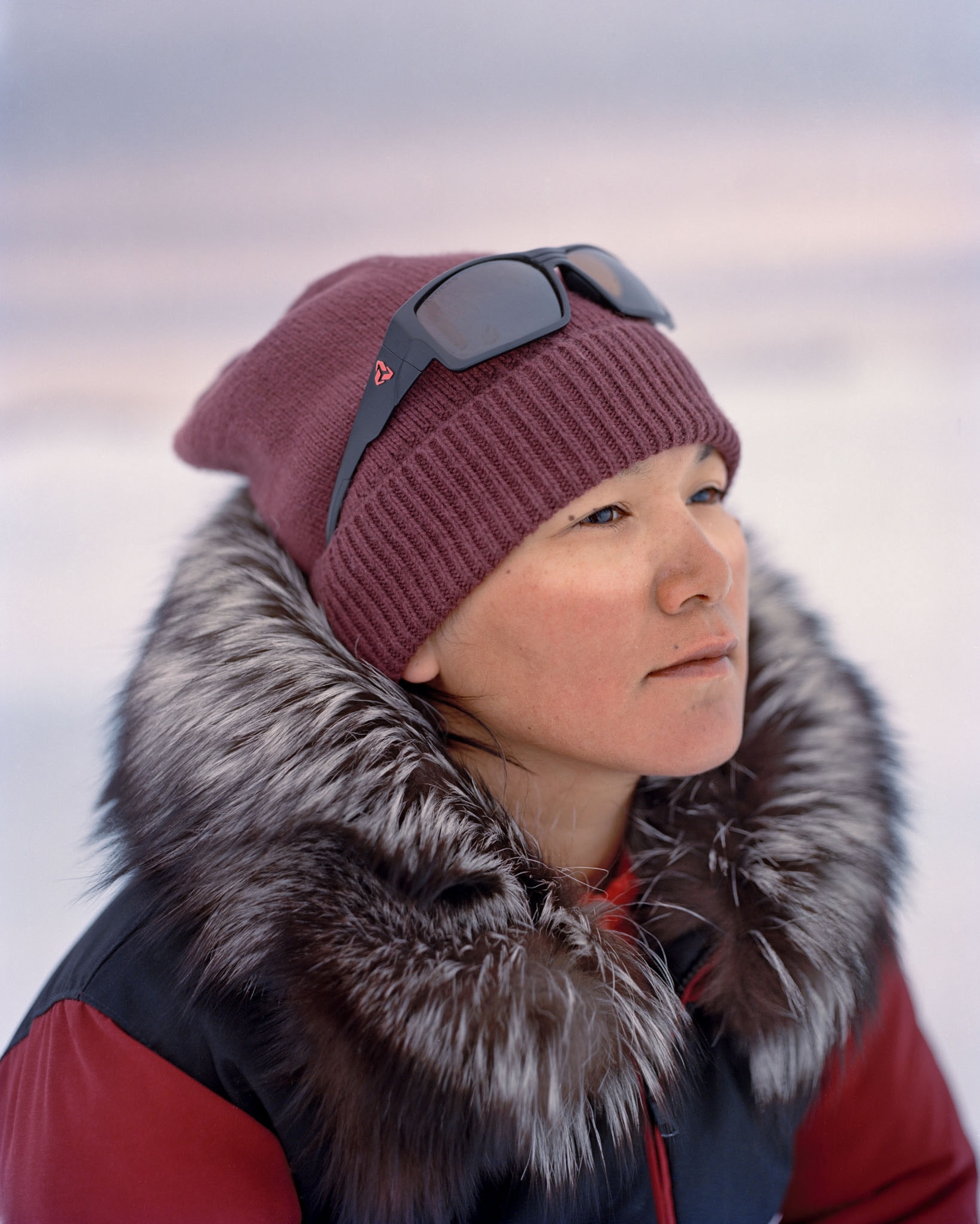 a person on a camping trip in the Canadian High Arctic