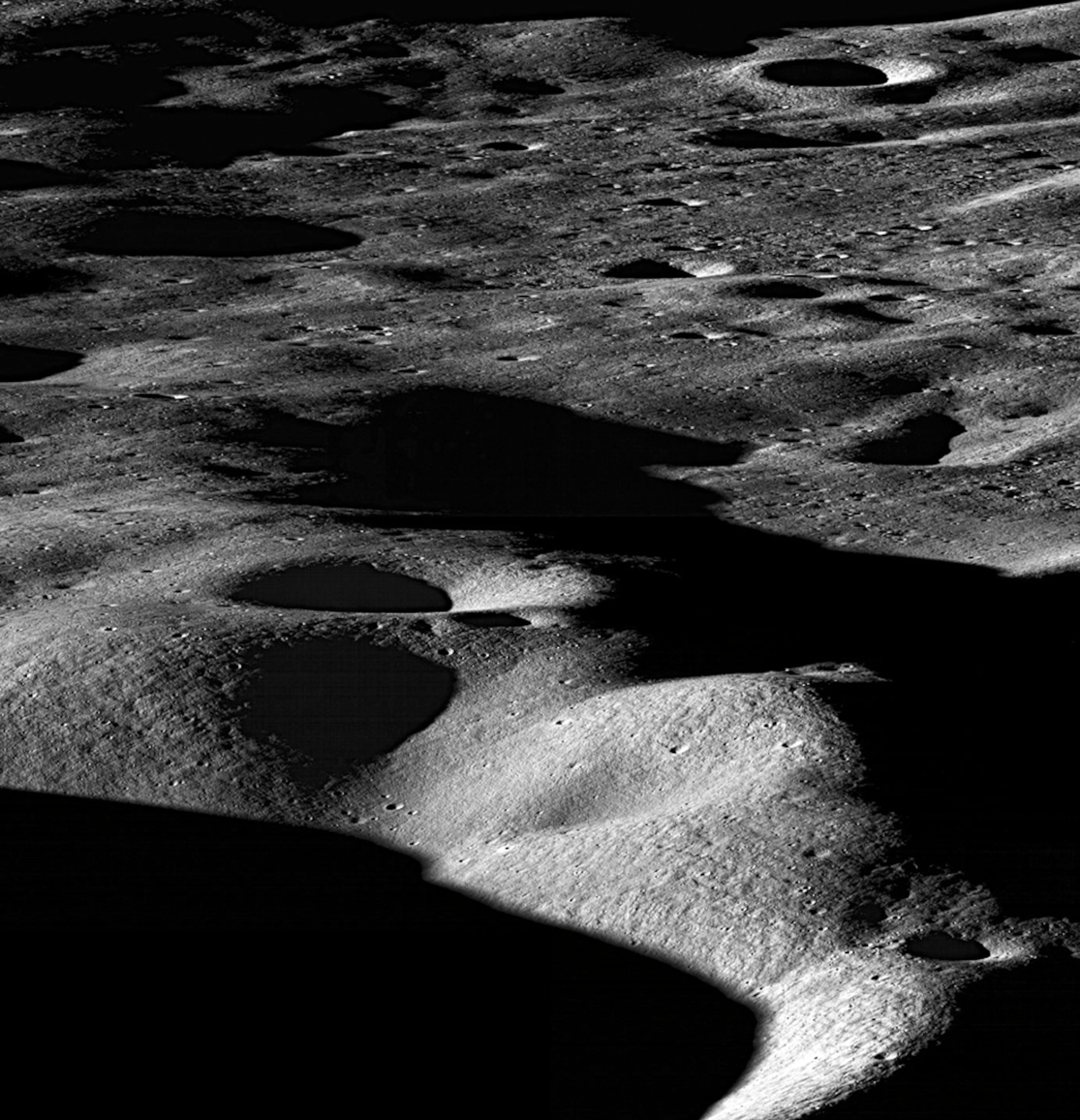 The Cabeus crater on the moon.