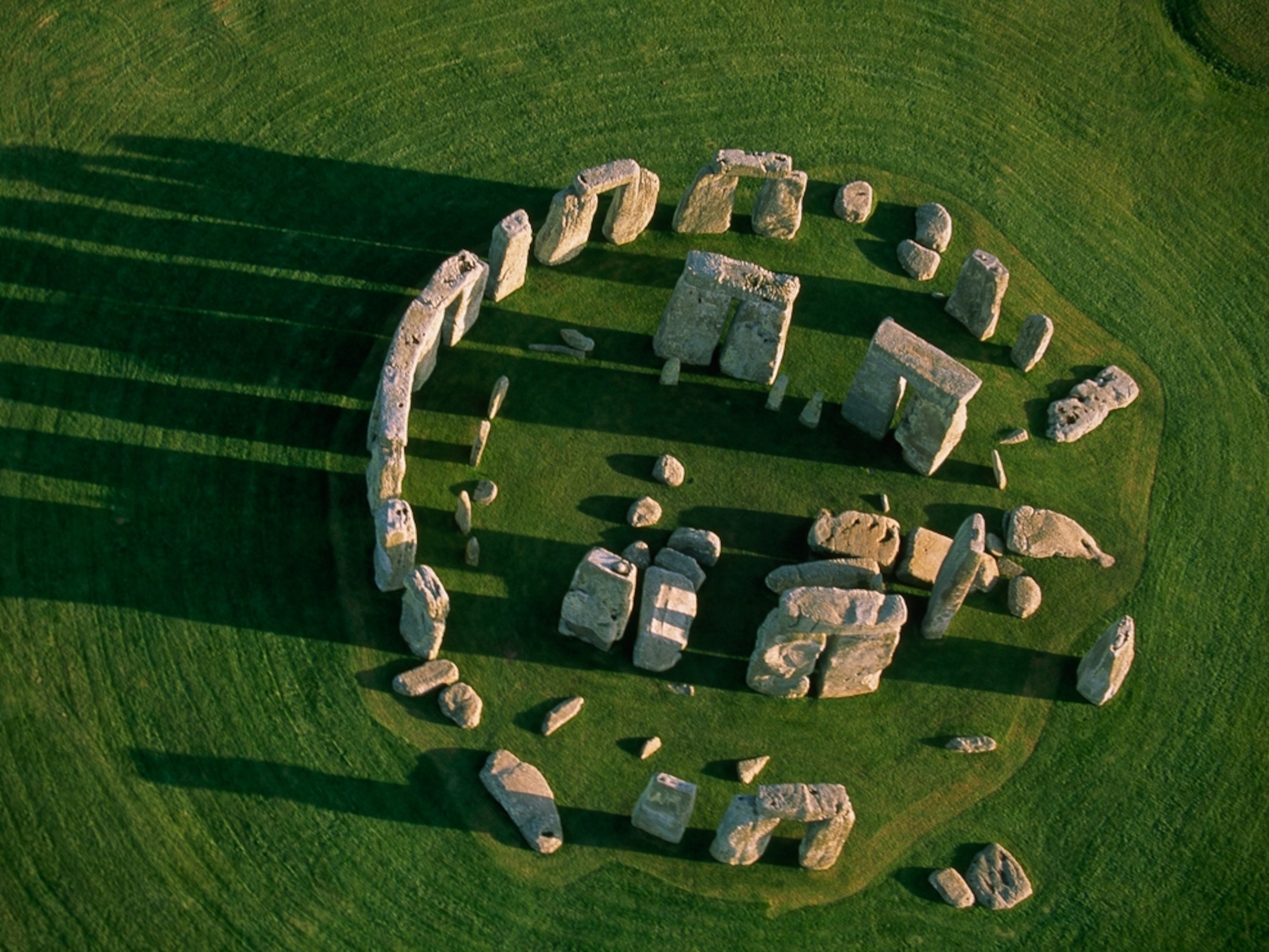 Aerial view of Stonehenge