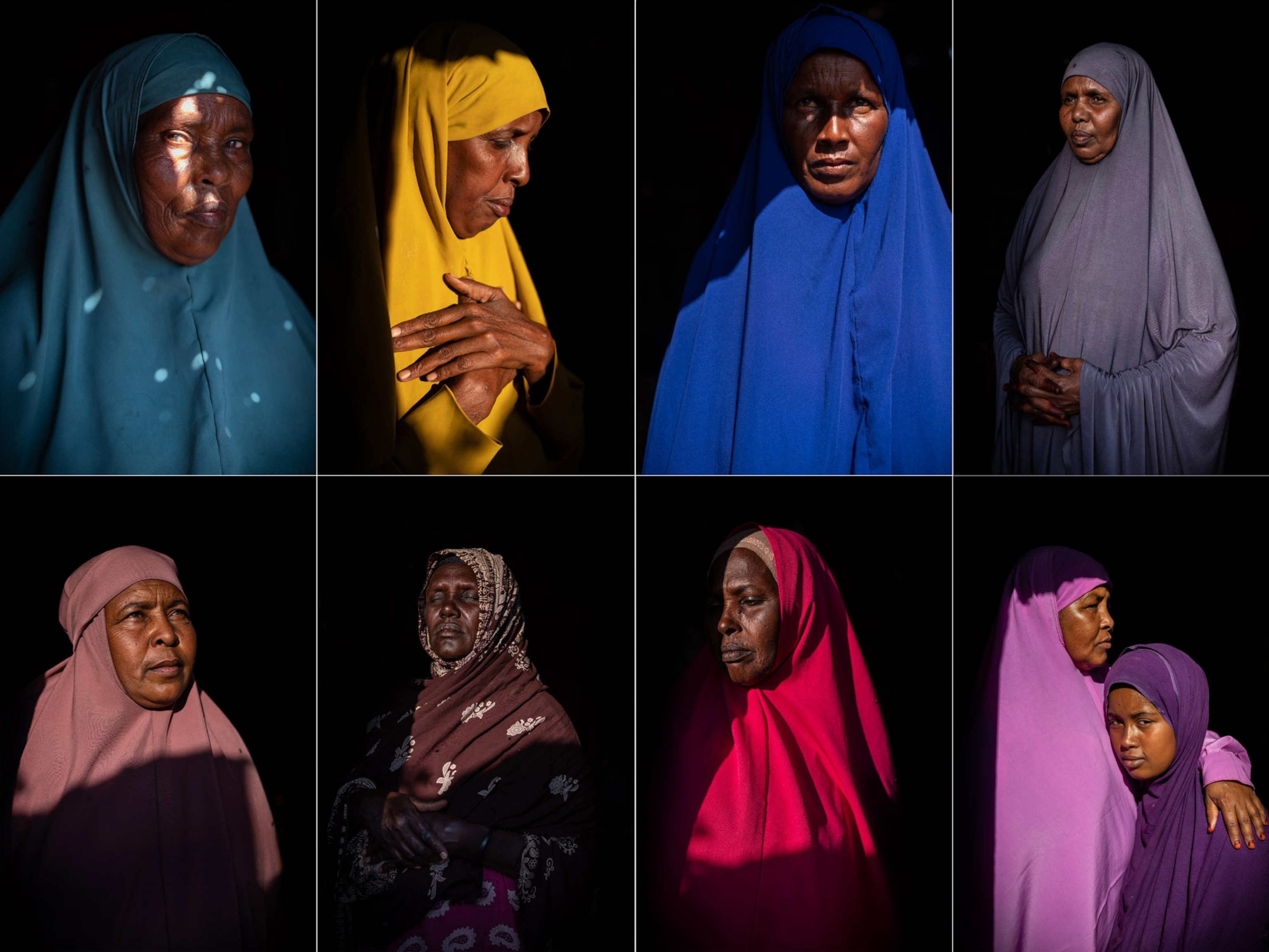 eight women portraits