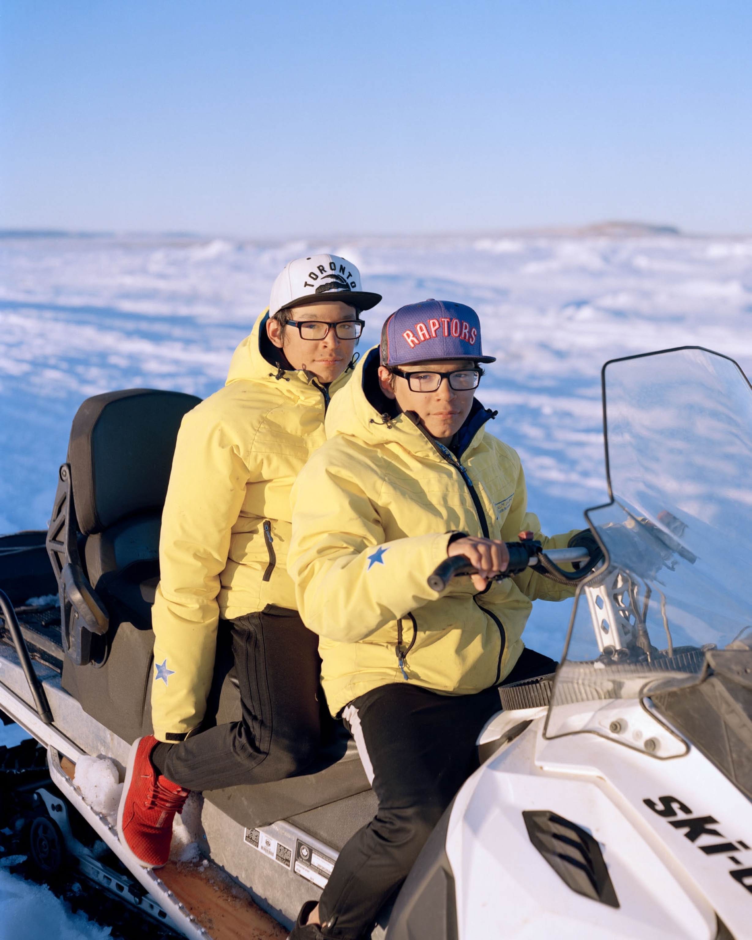 a person on a camping trip in the Canadian High Arctic