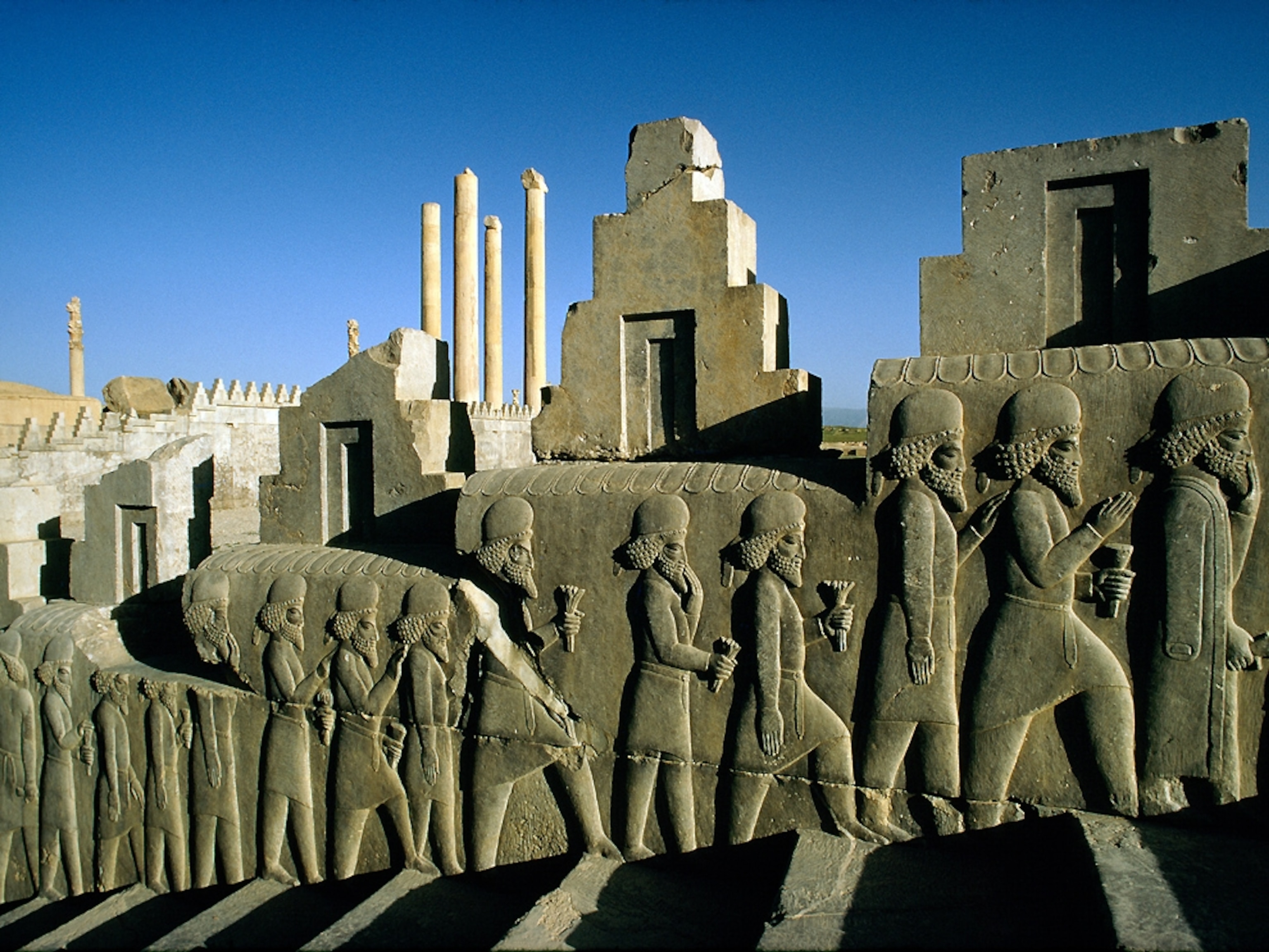Relief sculpture in Persepolis, Iran