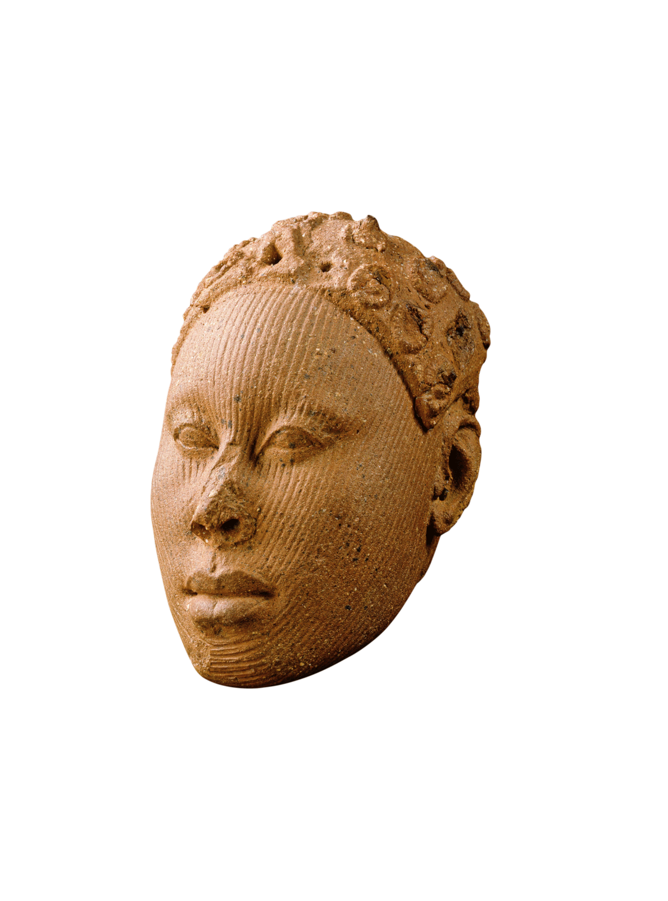 image of a terra-cotta male head