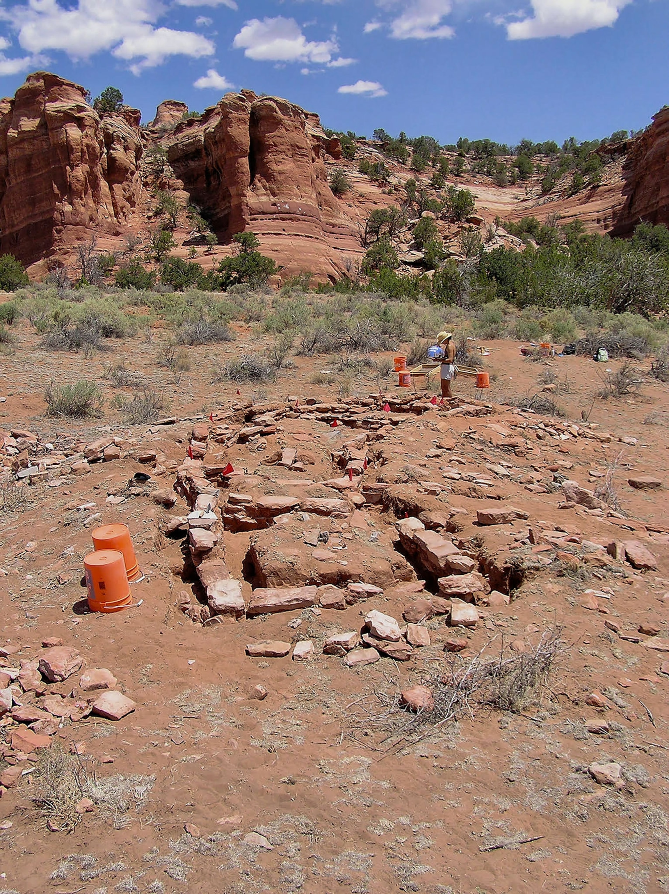 a dig site