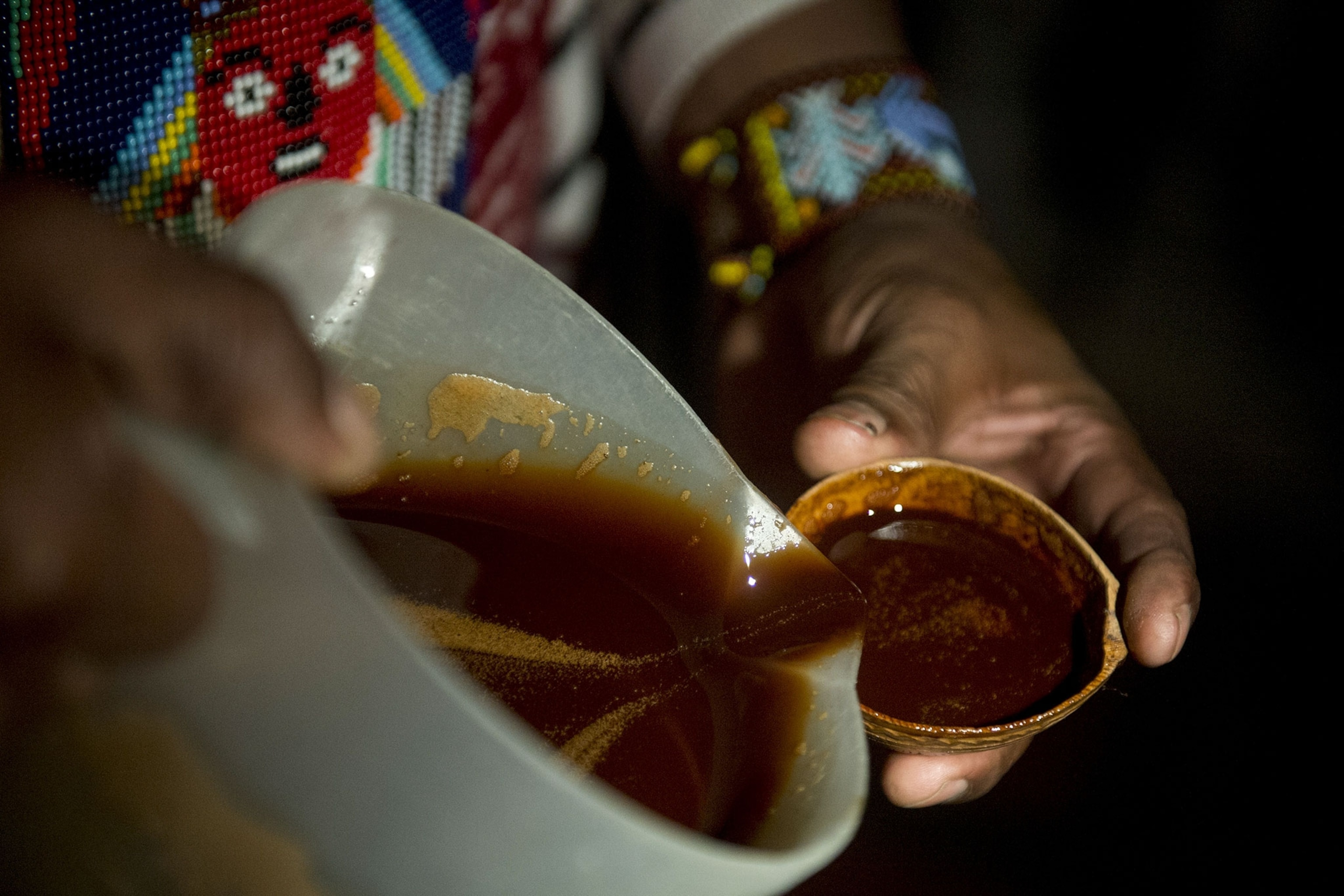 people performing ayahuasca ceremonies