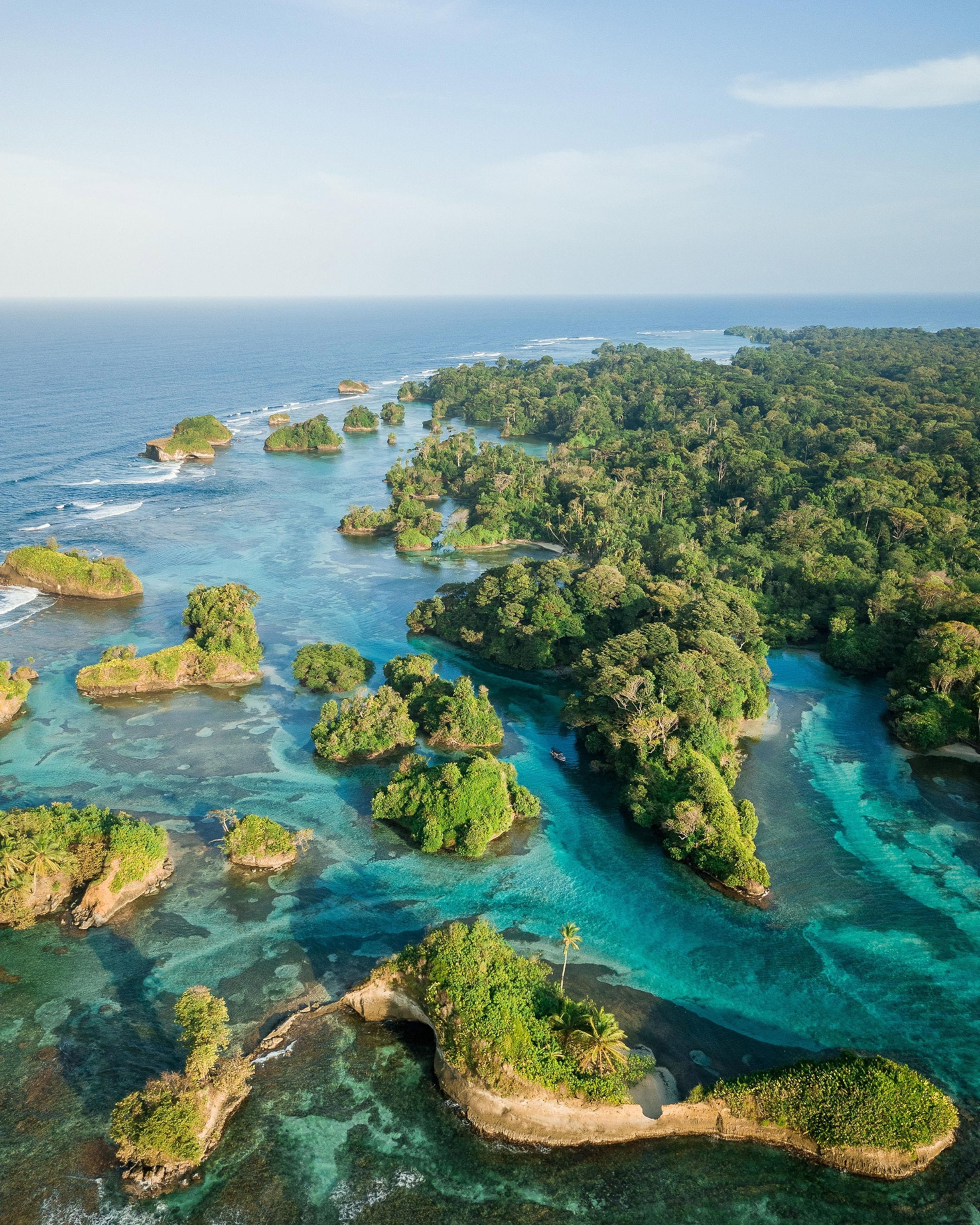 Aerial of islands.