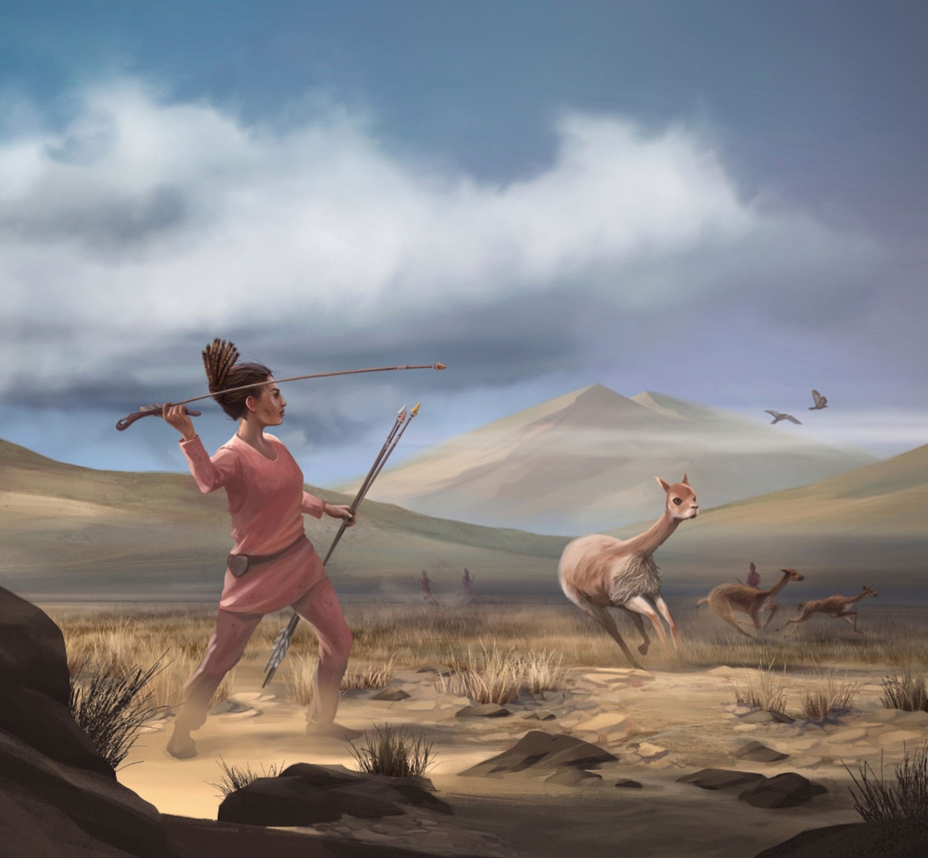 Hunting woman
