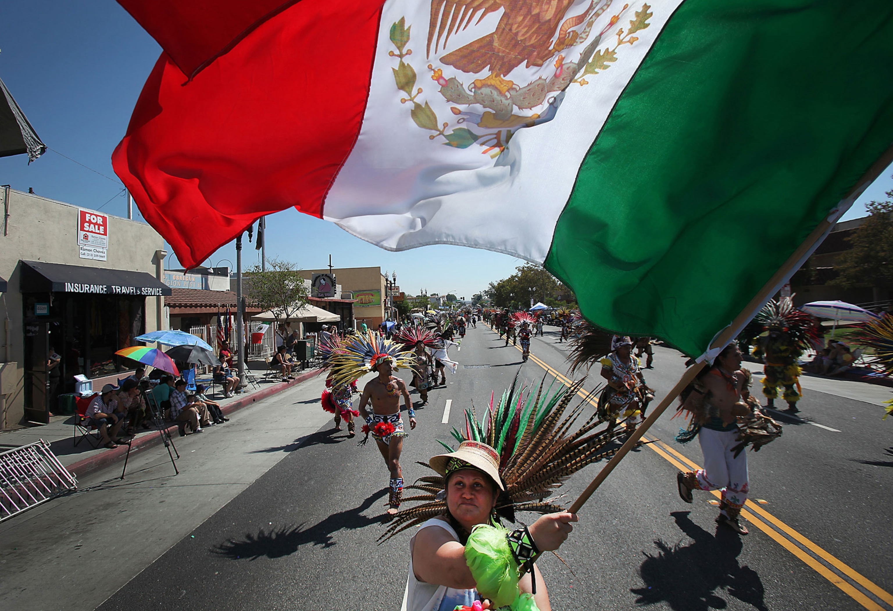 people celebrating Mexican Independence Day