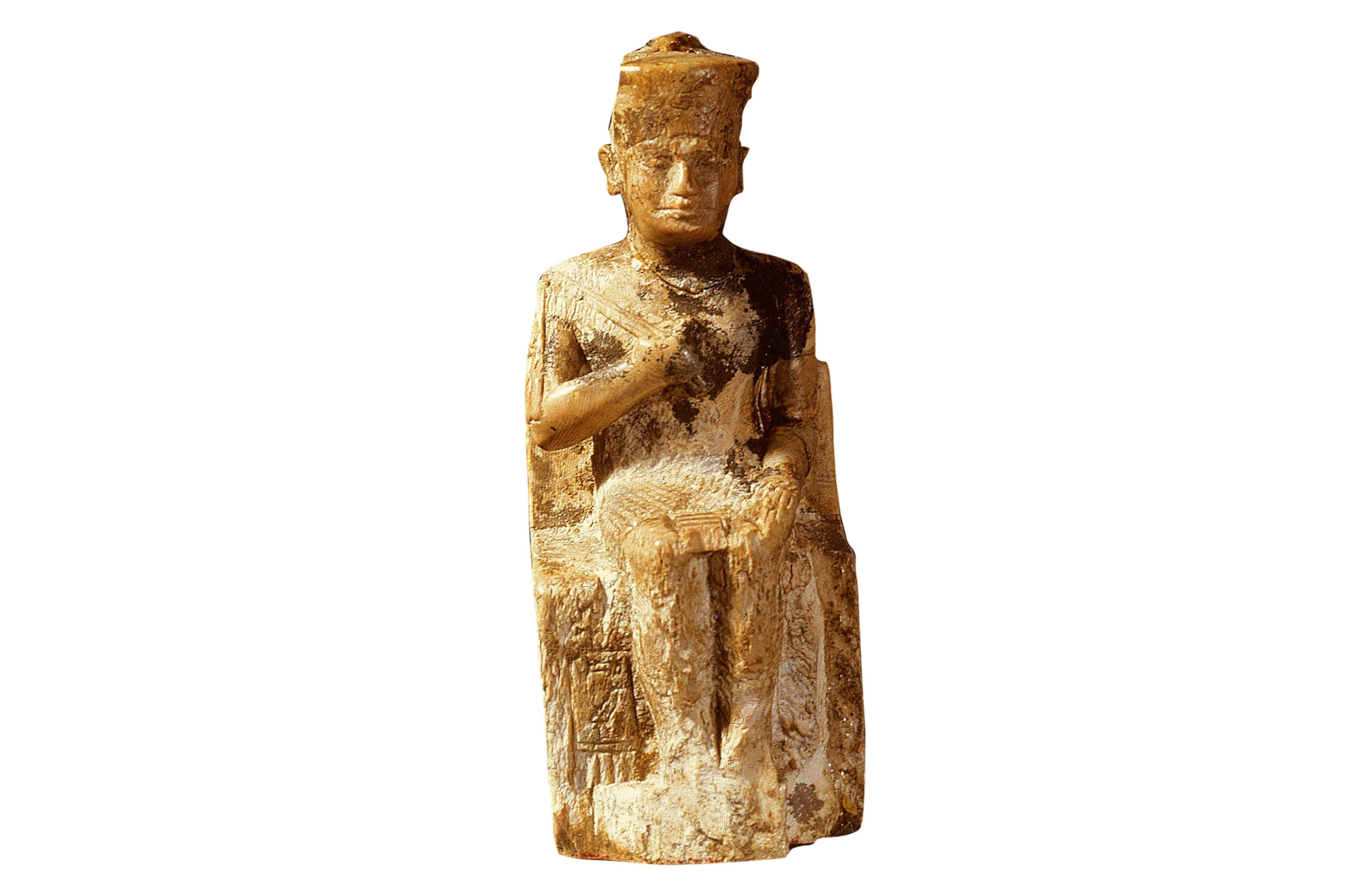 an ivory figurine thought to depict Khufu