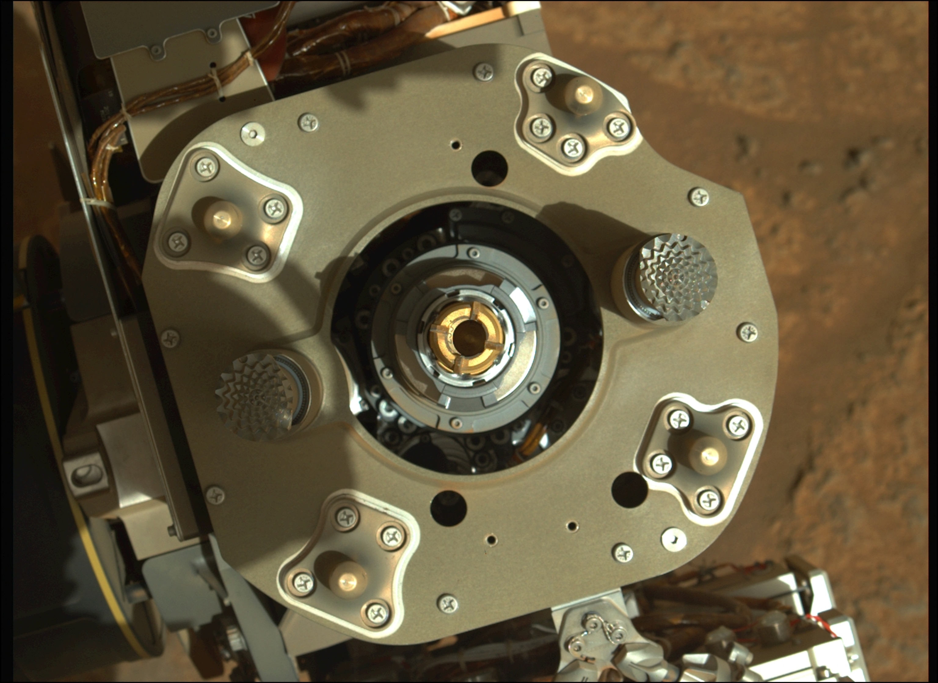 Picture of a sample tube in Perseverance's coring drill.