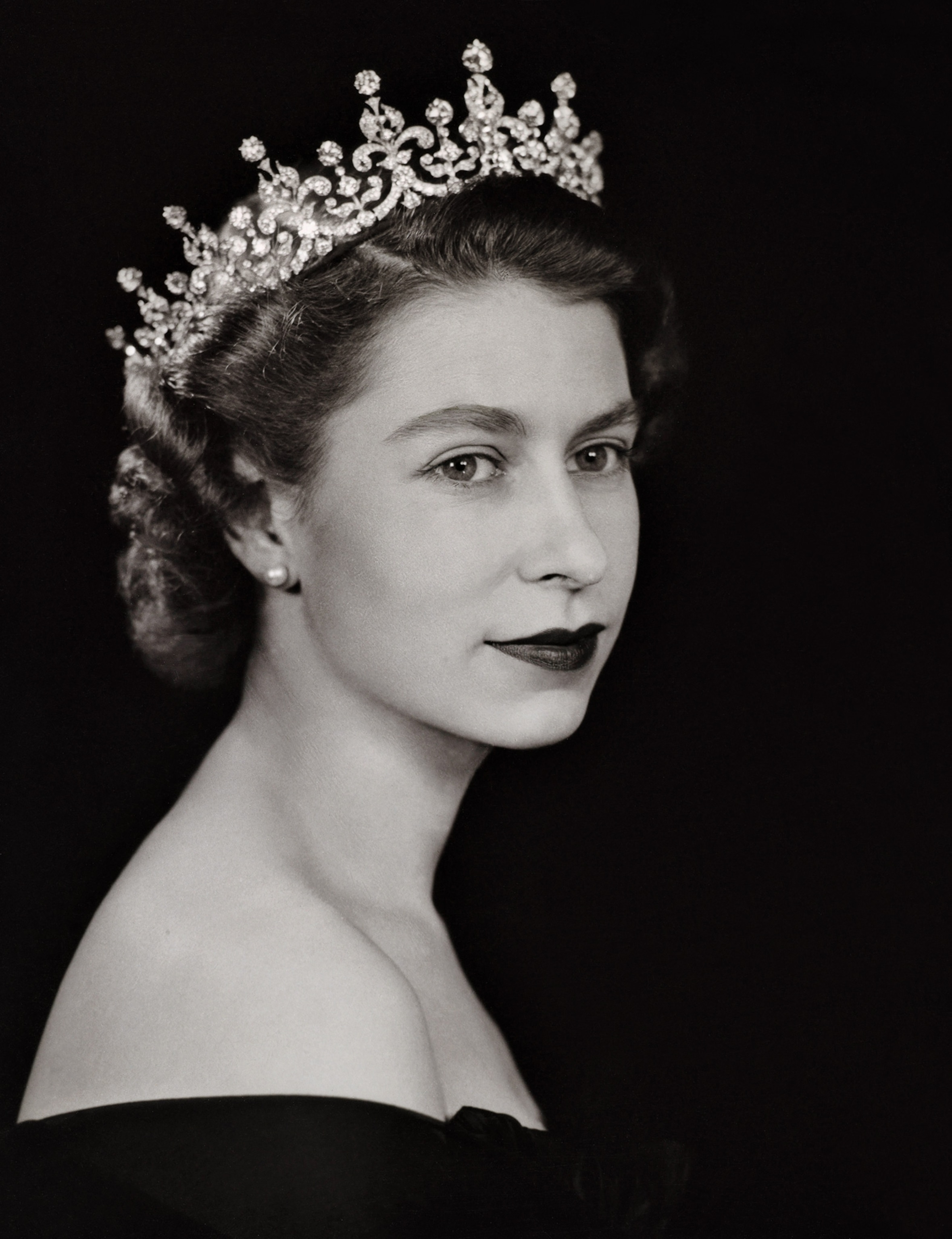 Taken in 1952, the queen sat for this portrait just days after the 25-year-old began her reign.