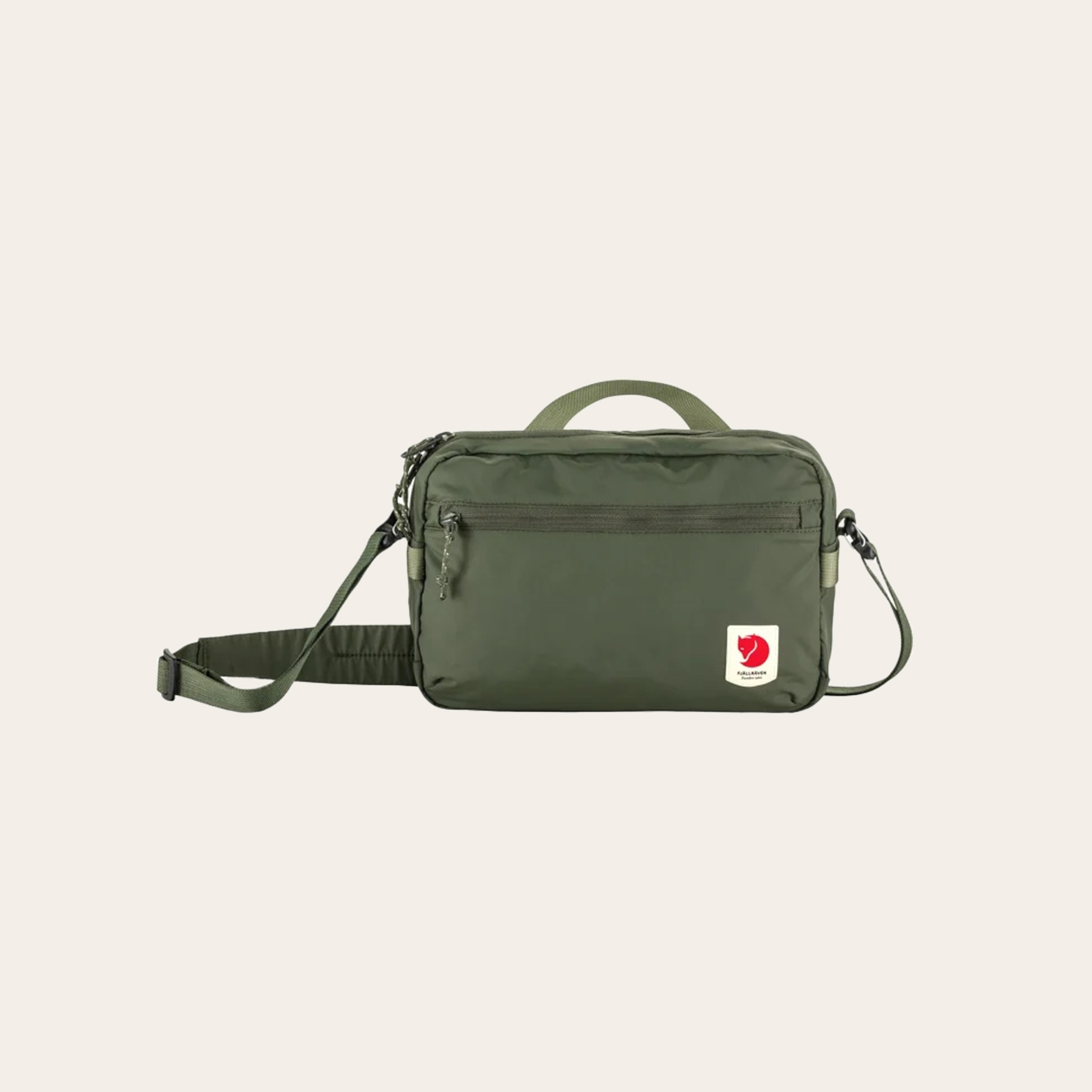 A medium sized green bag.