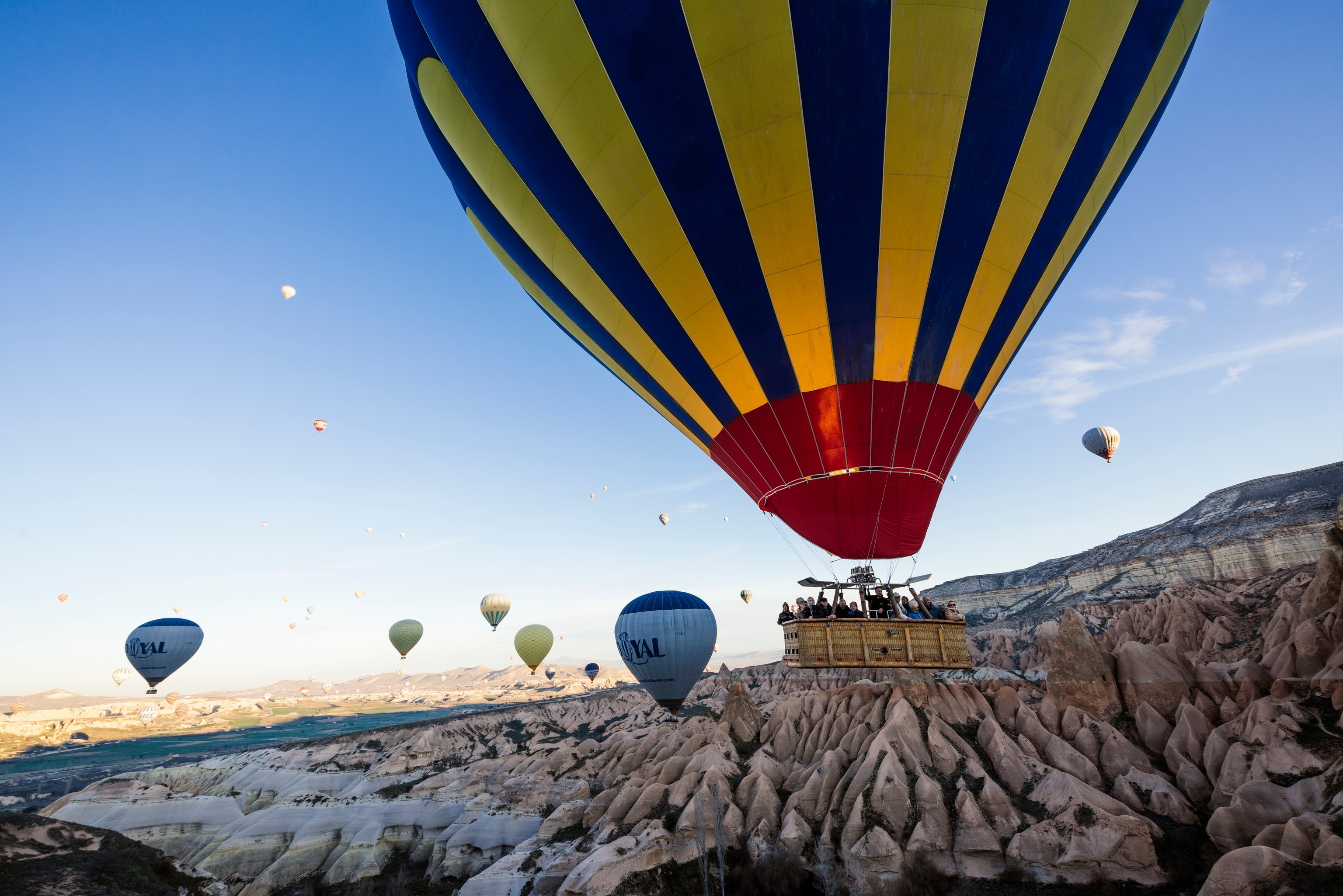 Hot air balloons over Central Turkey’s Göreme National Park