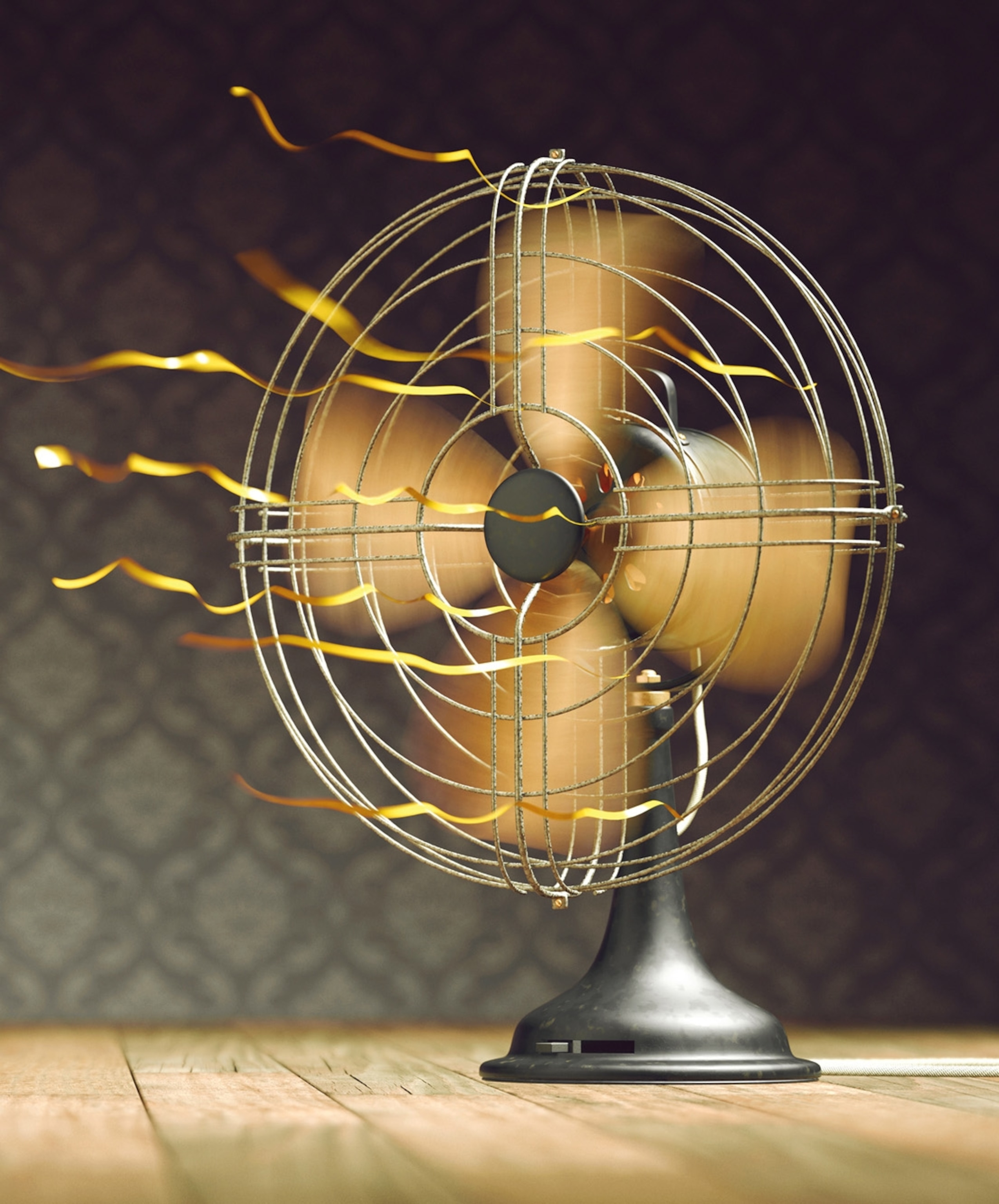 Picture of electrical table fan.