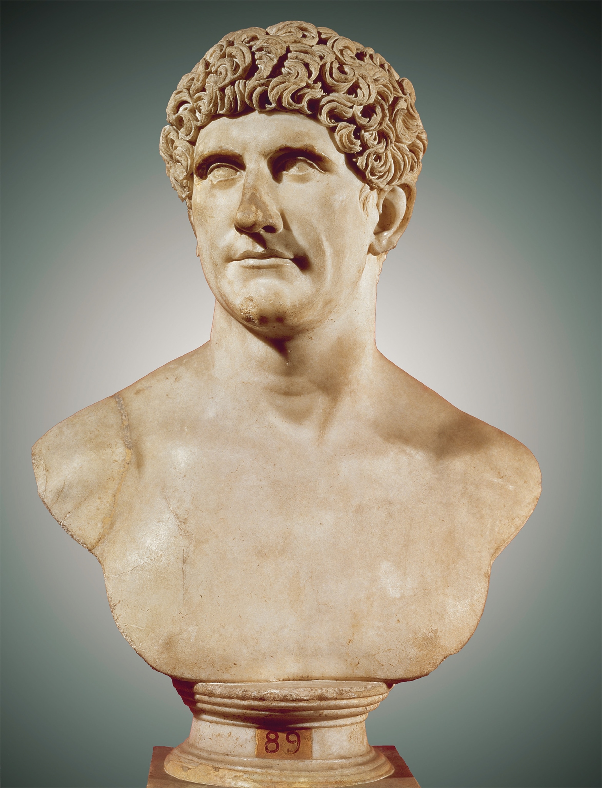 When the plotters learned that Mark Antony, portrayed in this 69-96 A.D. bust, would not participate in the assassination of Caesar, they agitated to kill him as well, but Brutus objected.