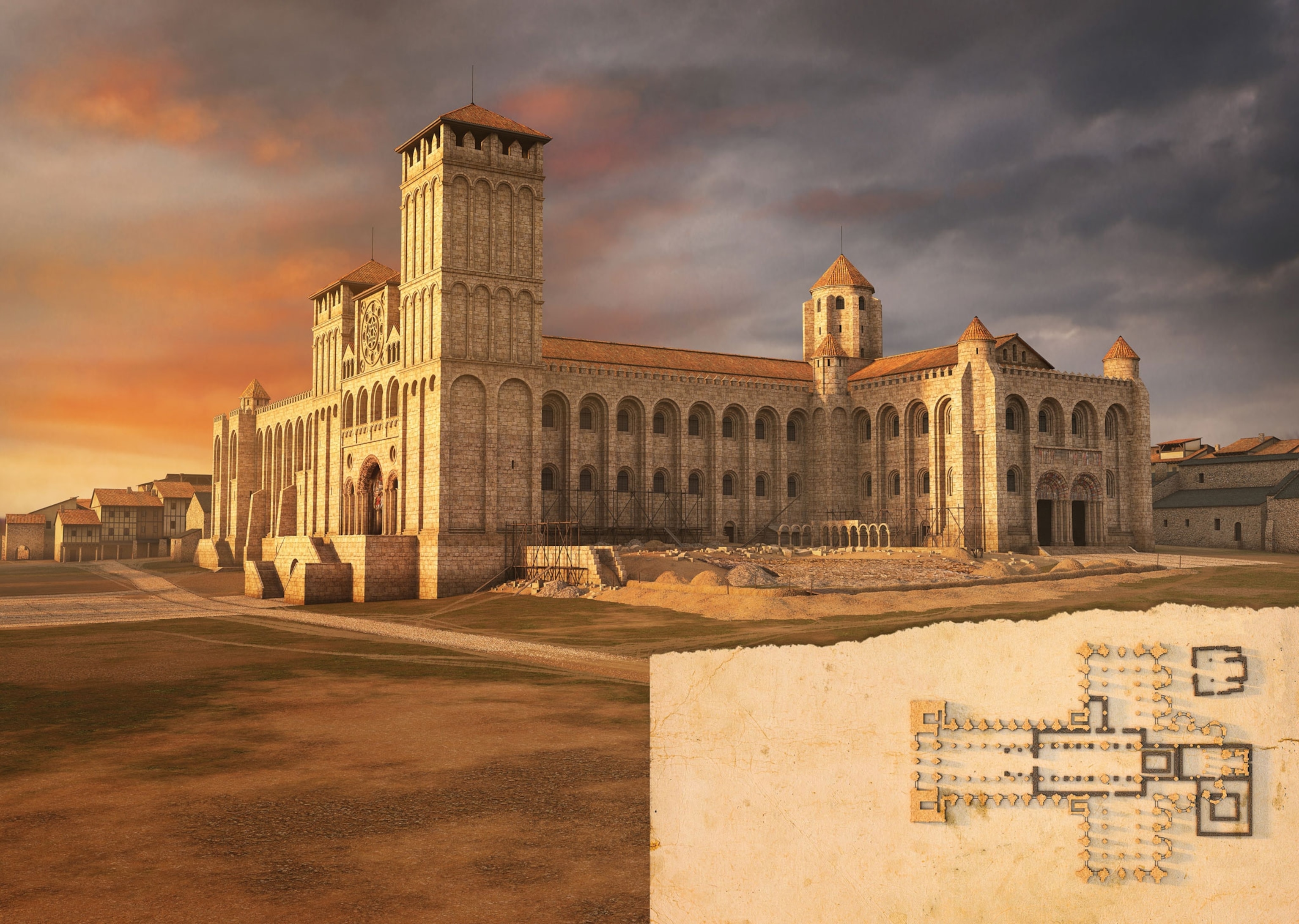 Santiago de Compostela in illustration