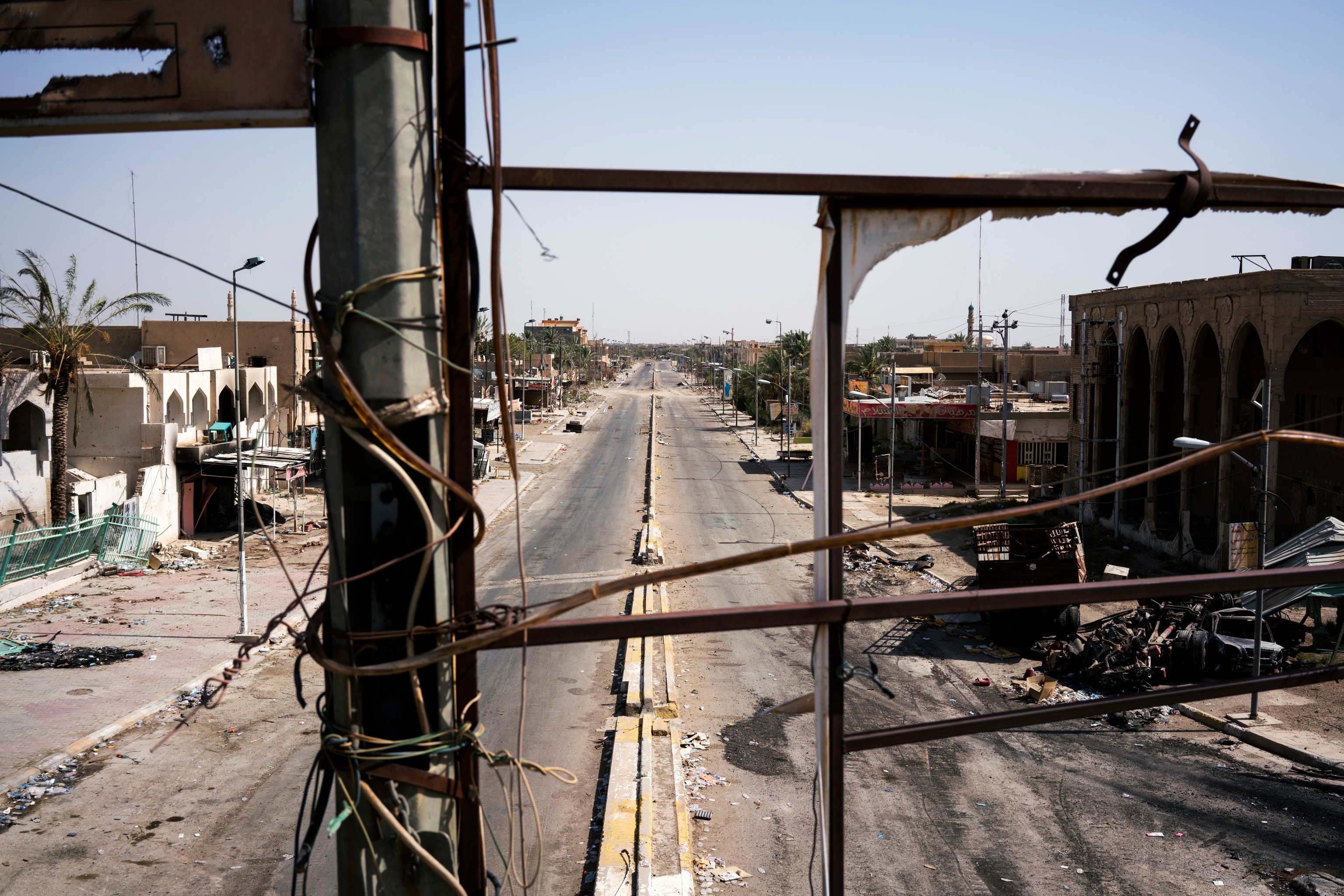 deserted streets in Fallujah