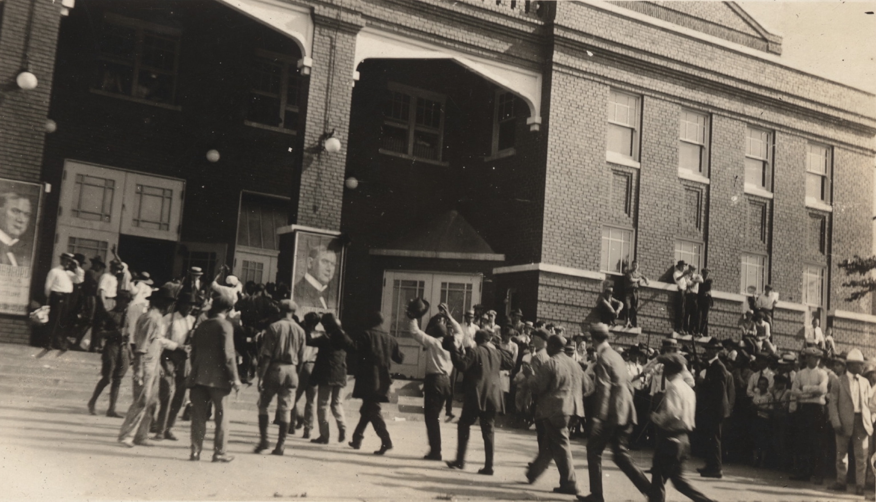 People being rounded up