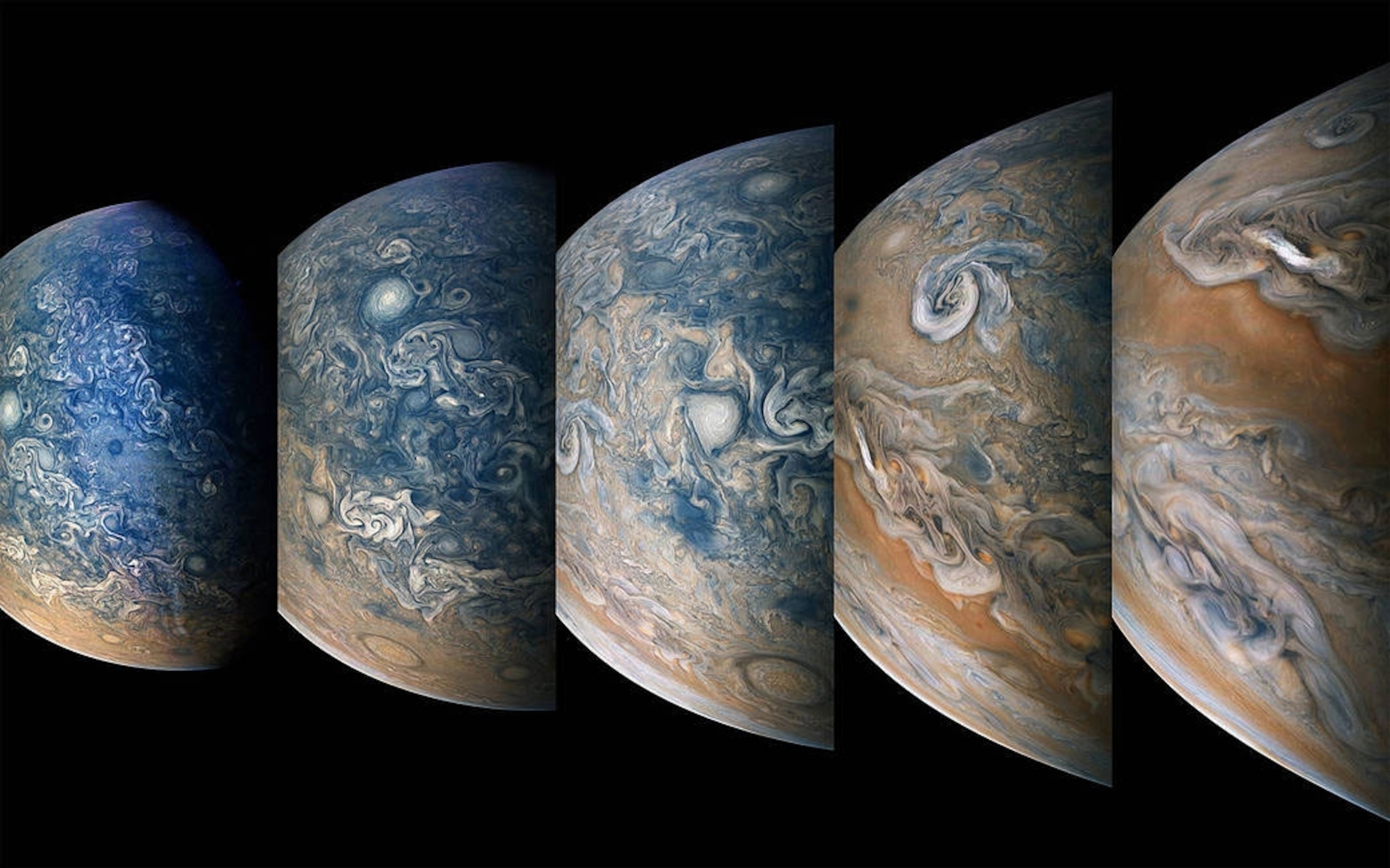 a sequence of Jupiter’s northern hemisphere.