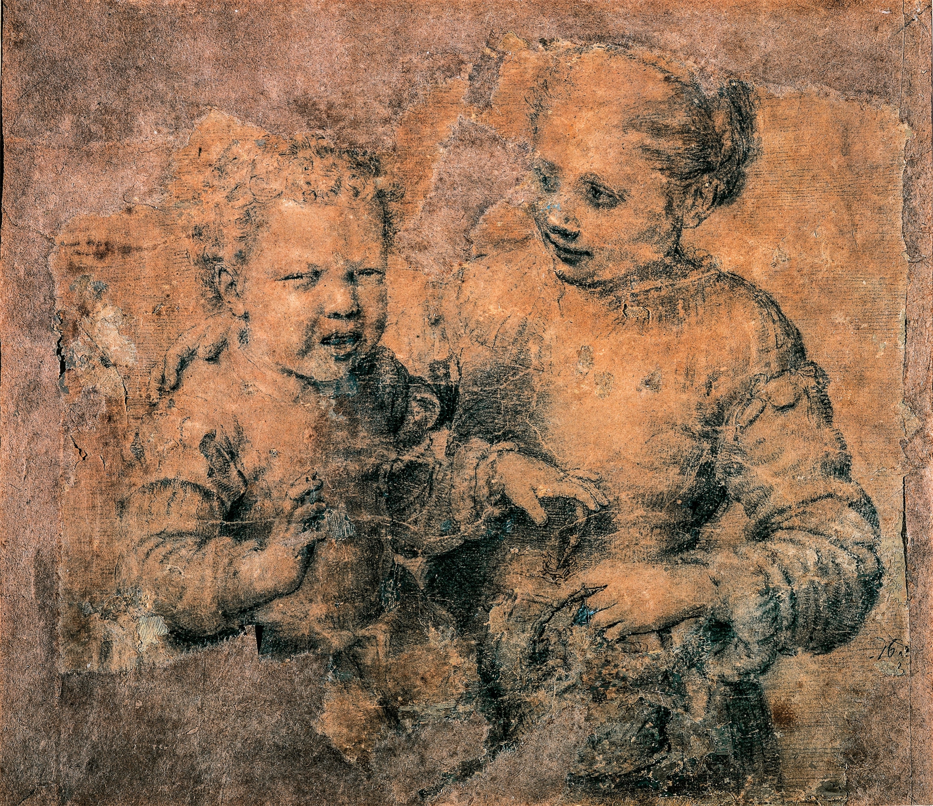 "A Boy Bitten by a Crawfish" by Sofonsiba Anguissola was created circa 1554.