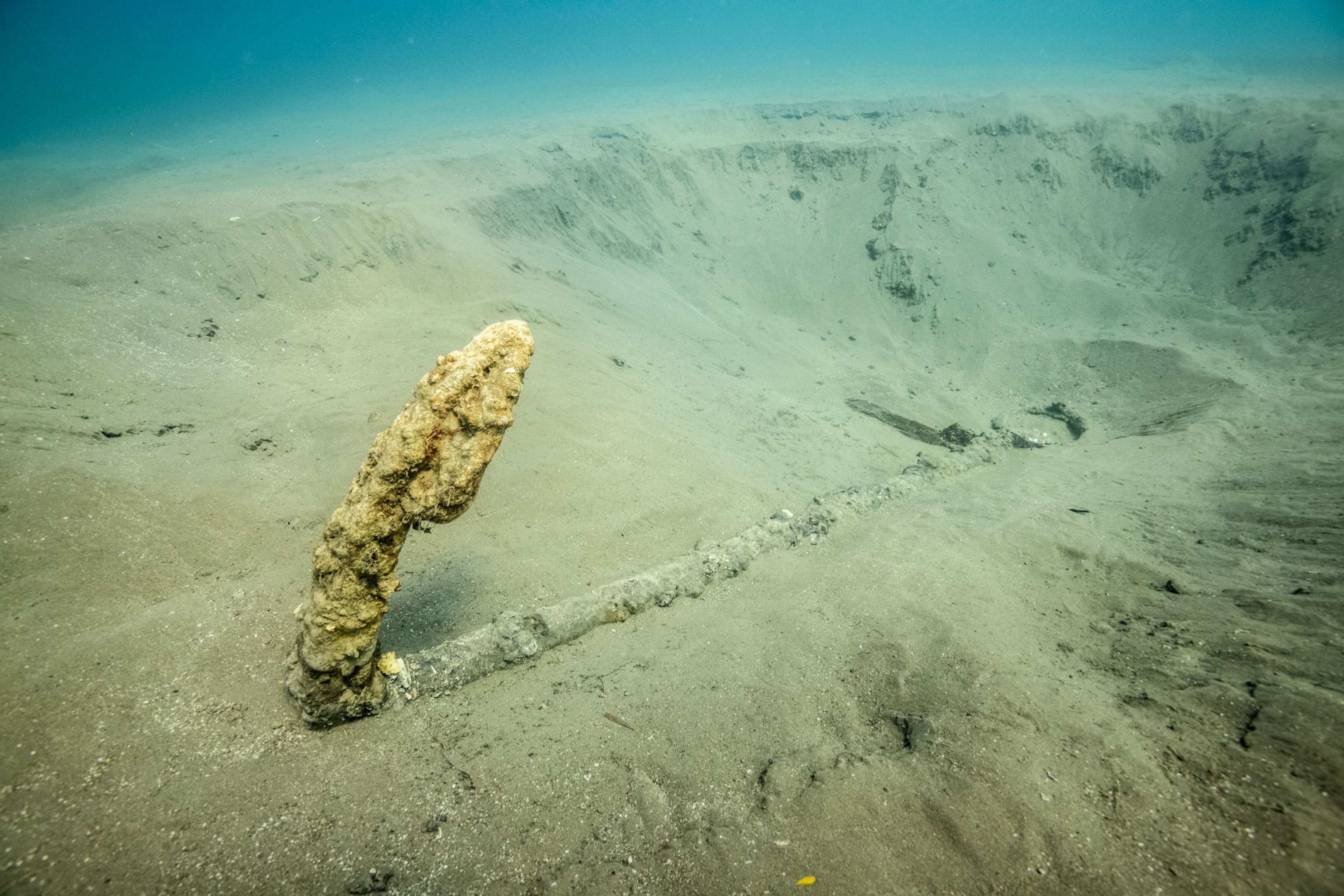 an anchor found off the coast of Mexico