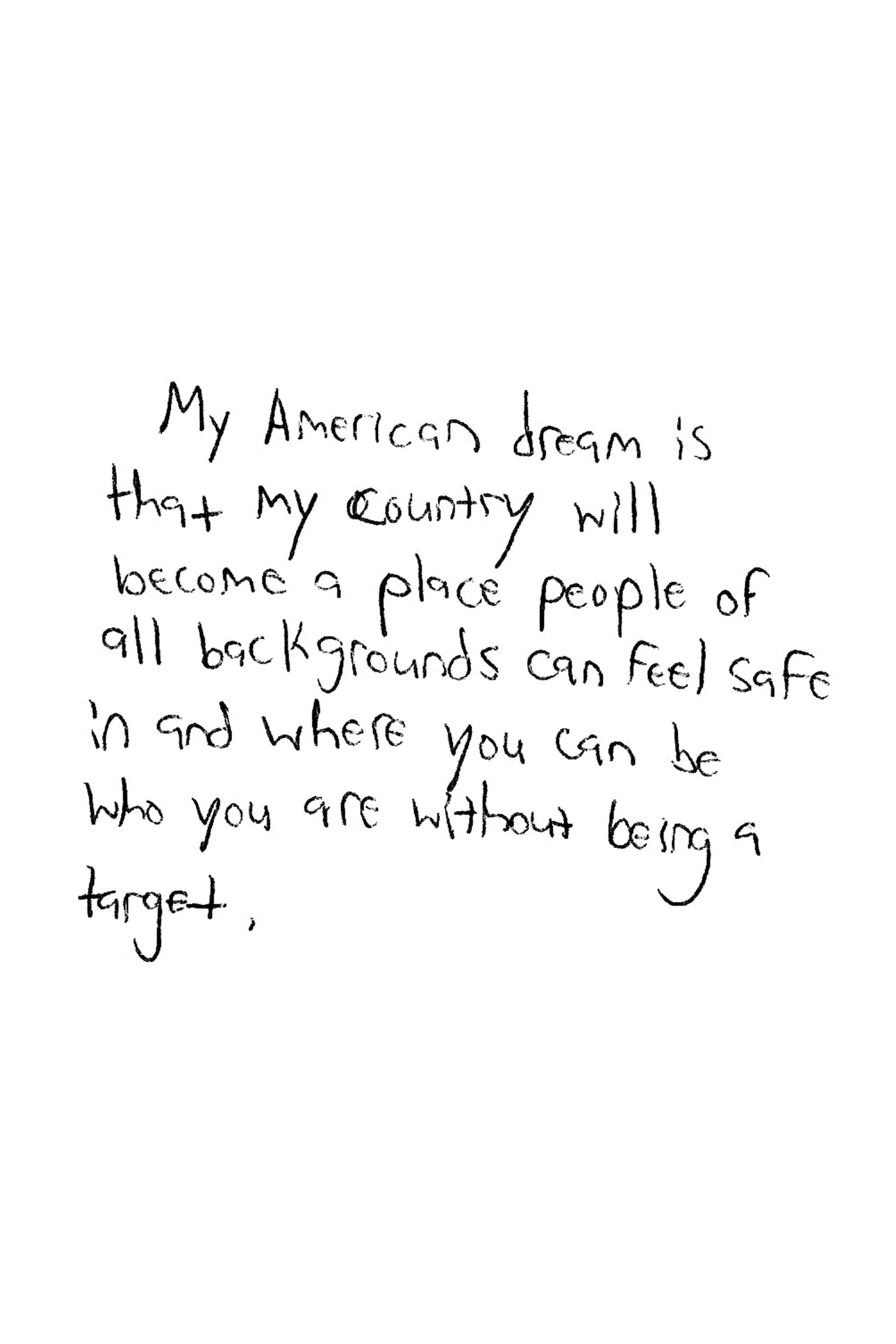 handwritten note