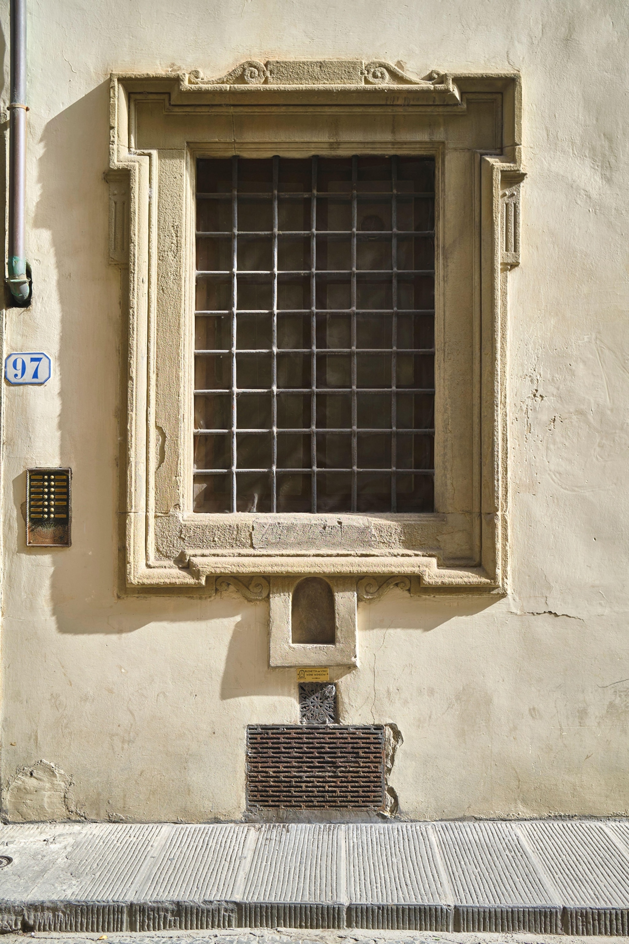 Old Wine Window Florence Italy