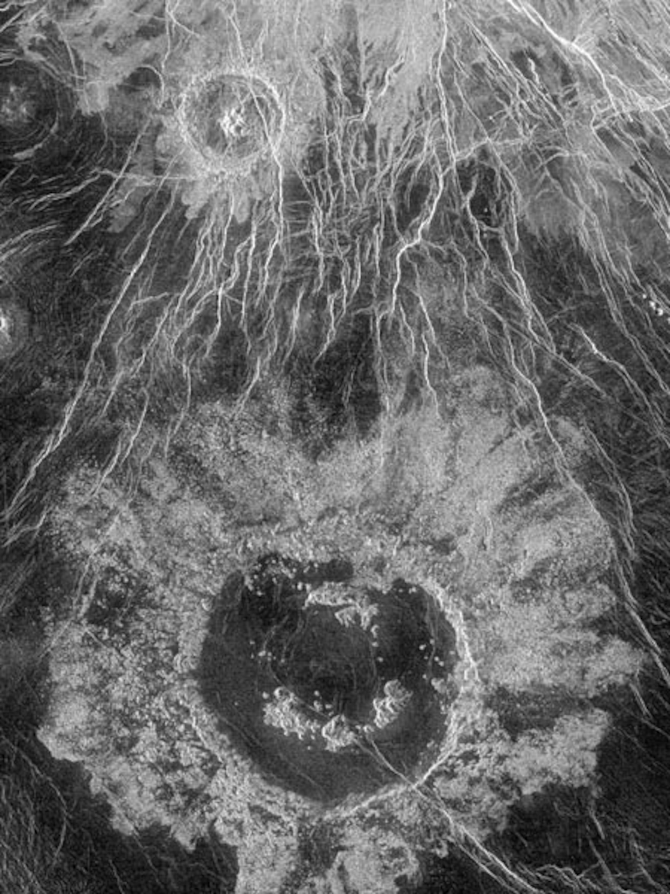Wheatley crater on Venus