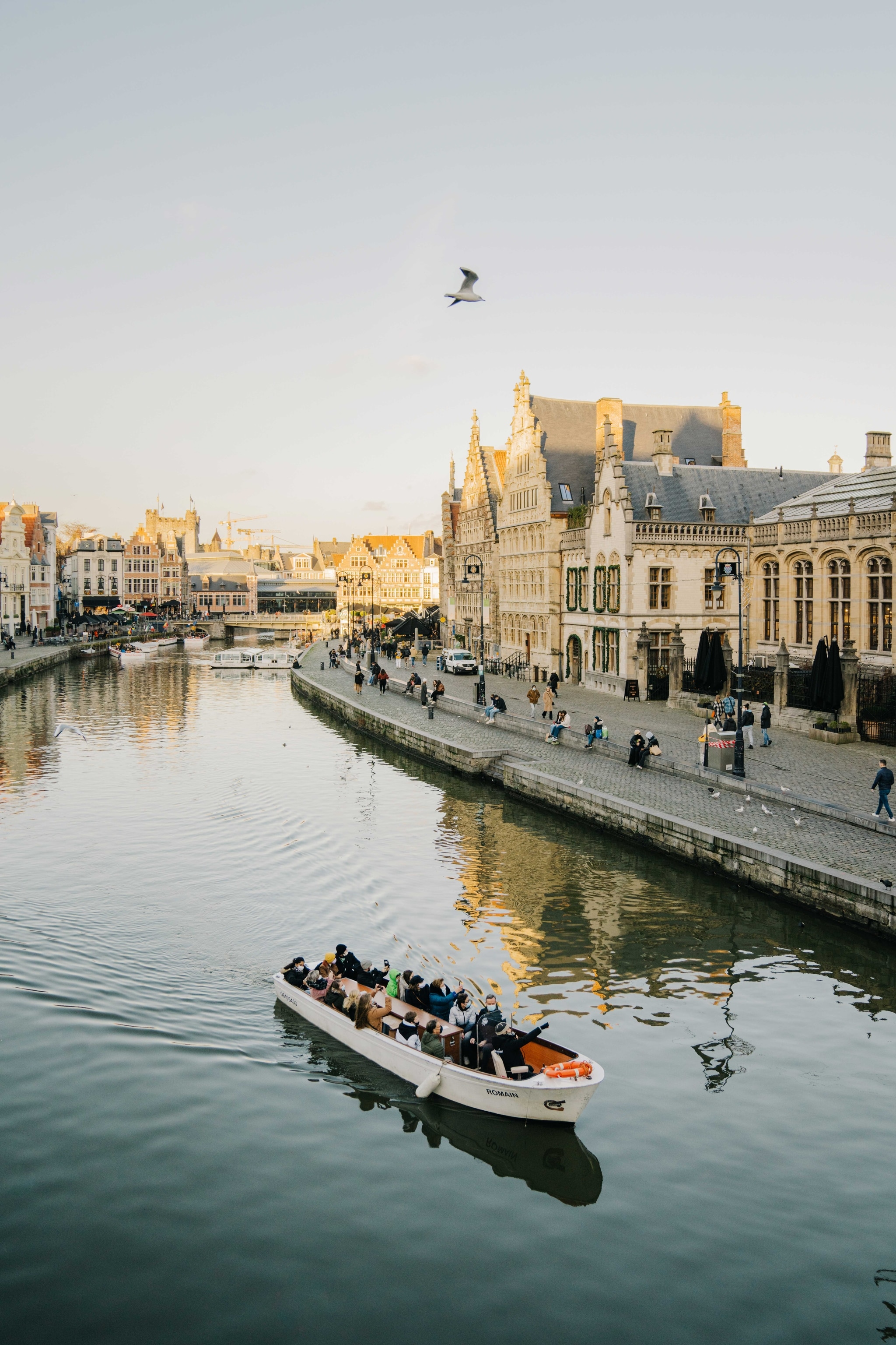 A boat tour on the Graslei.