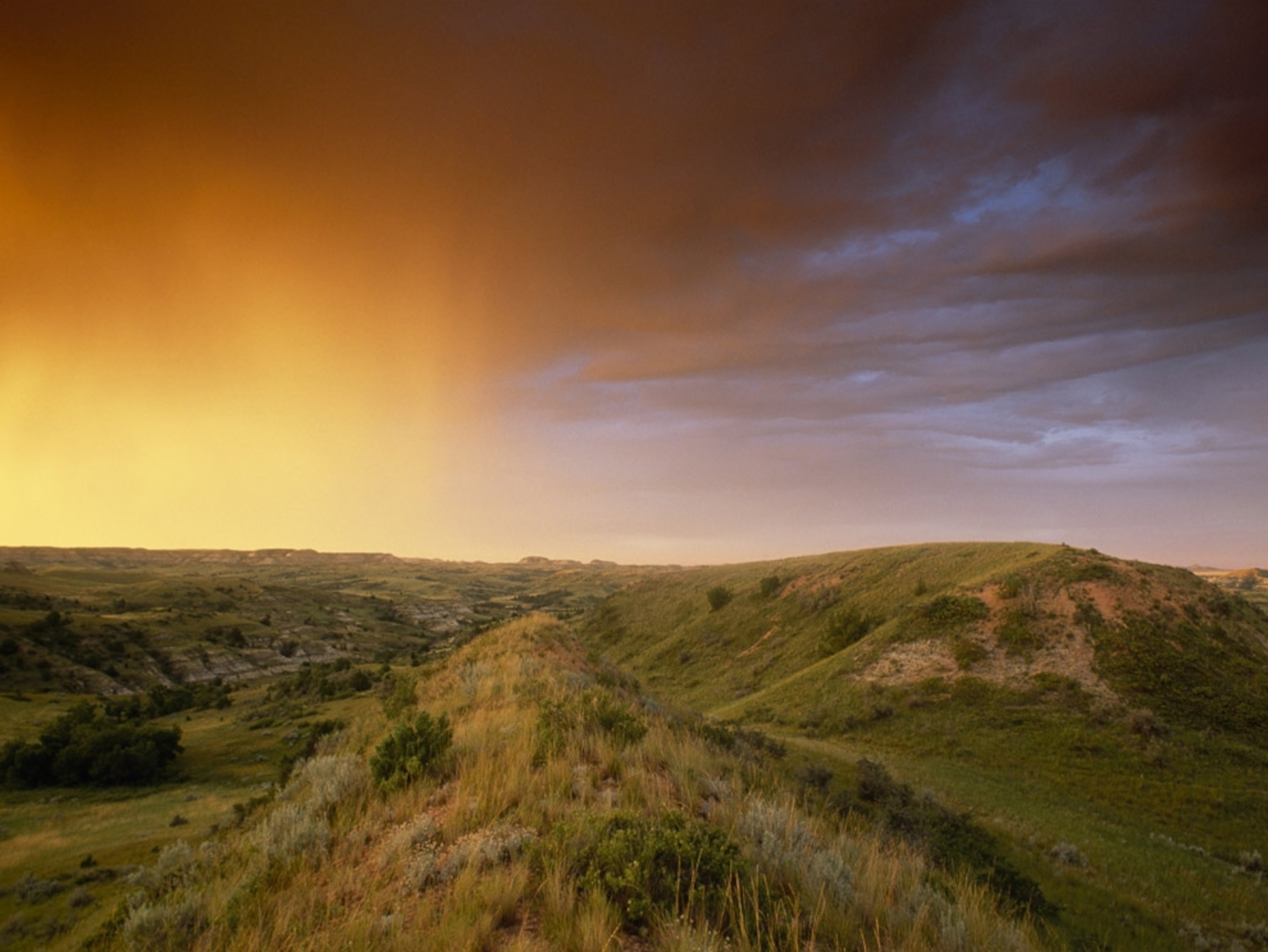 North Dakota prairie sunrise