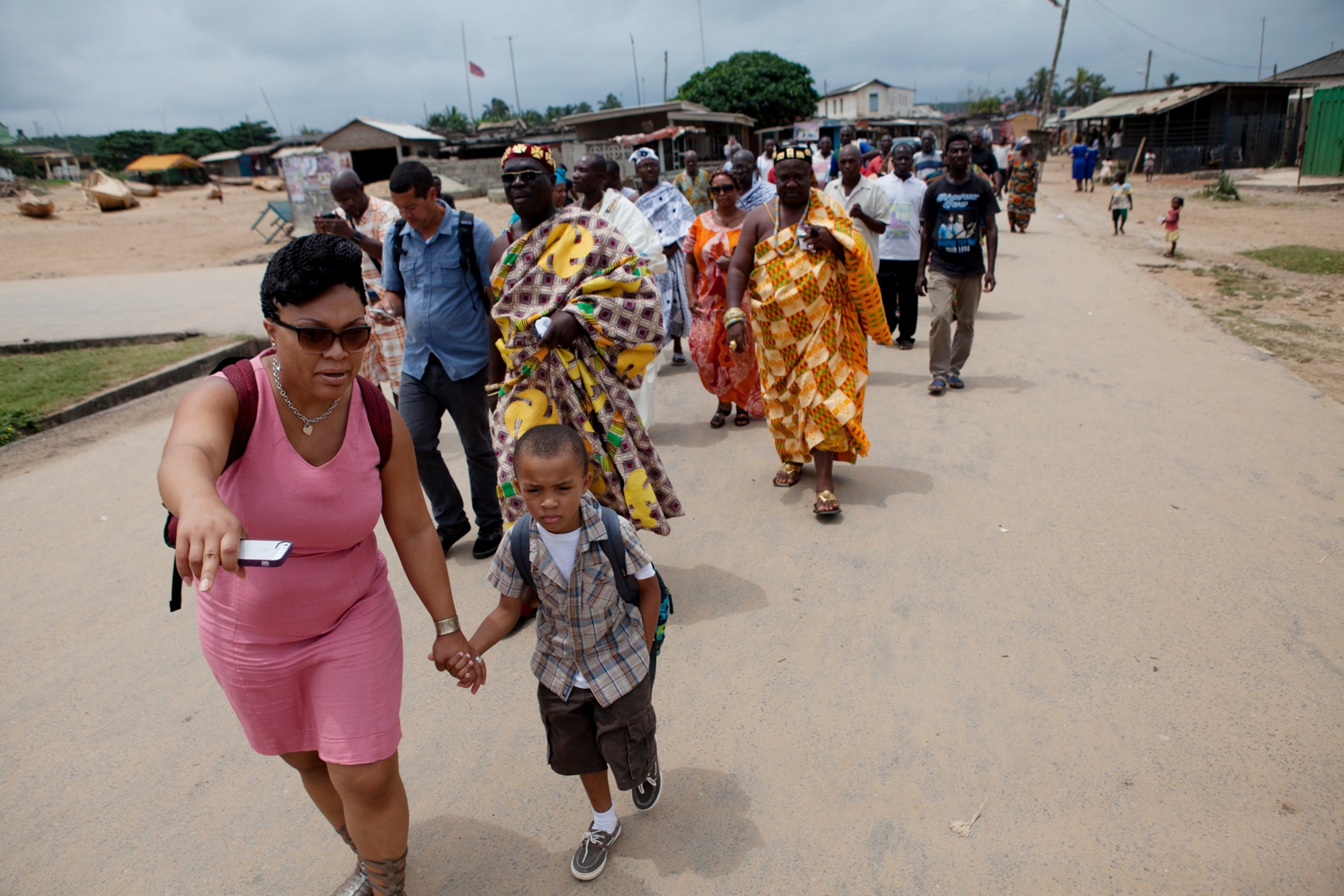 American tourists in Anomabo, Ghana