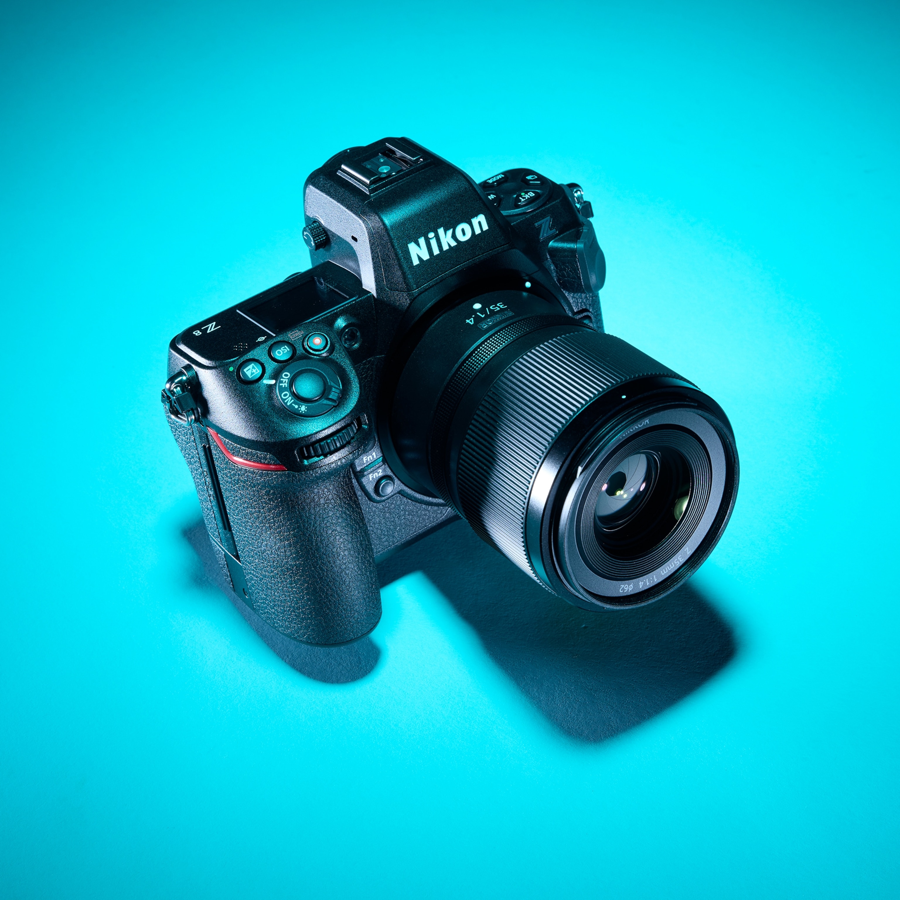 camera Nikon Z8 on colorful background