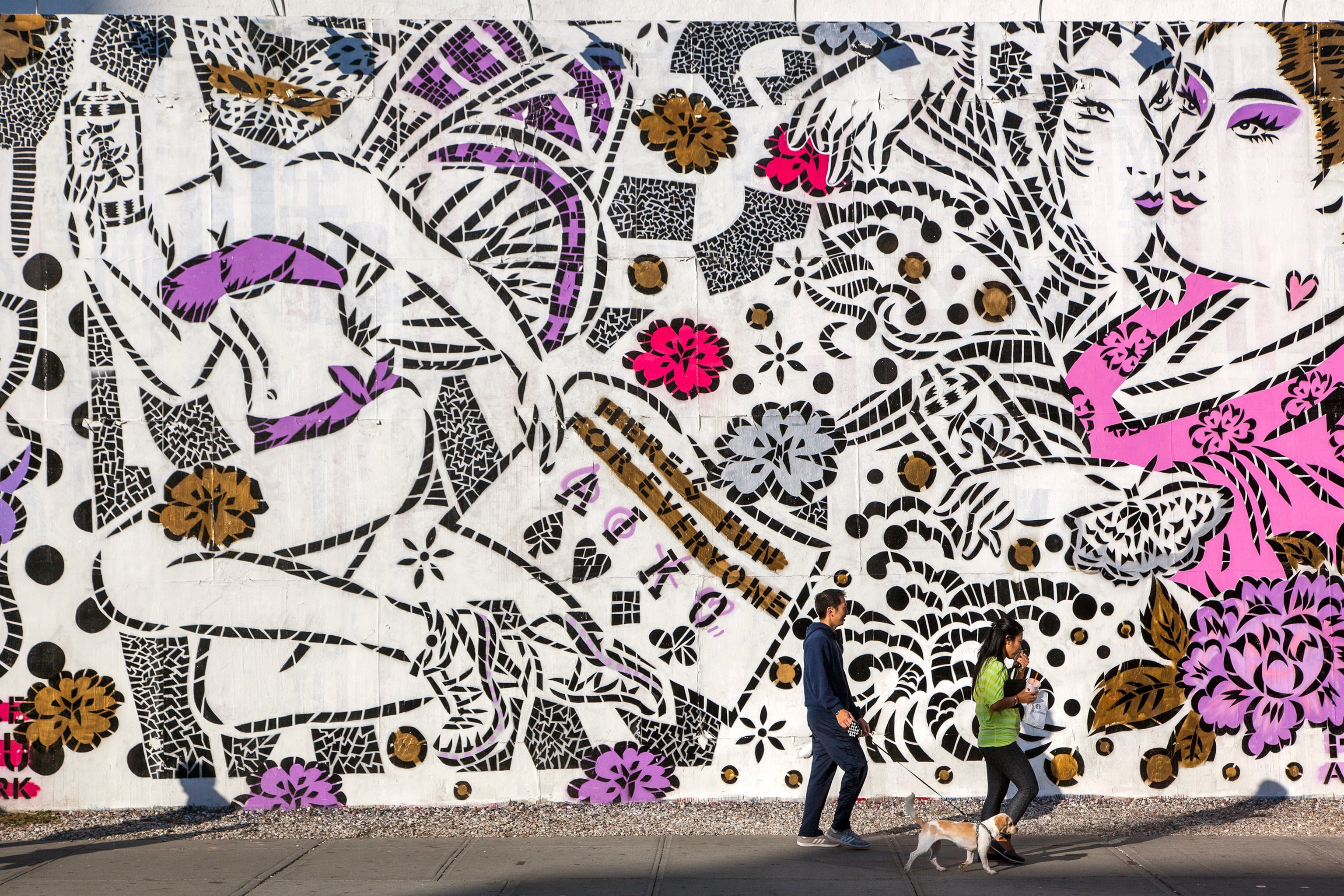 street art at East Houston Street, New York City