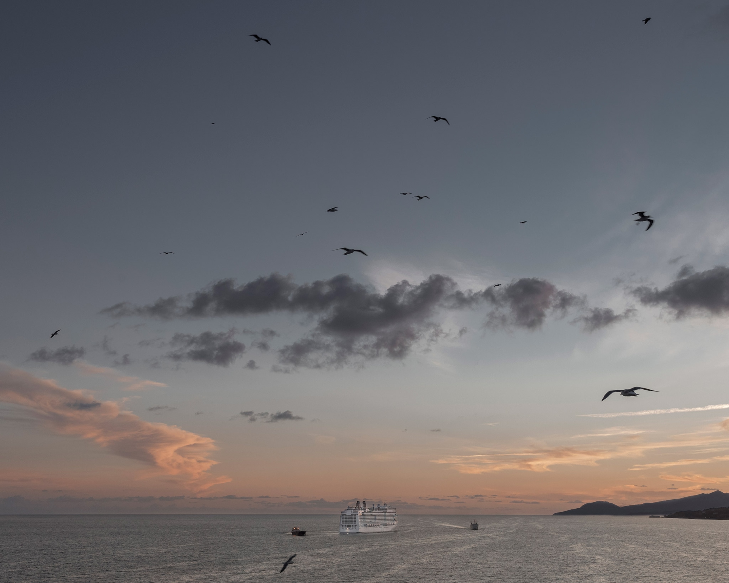 a ship of the MSC fleet departing from the port of Naples