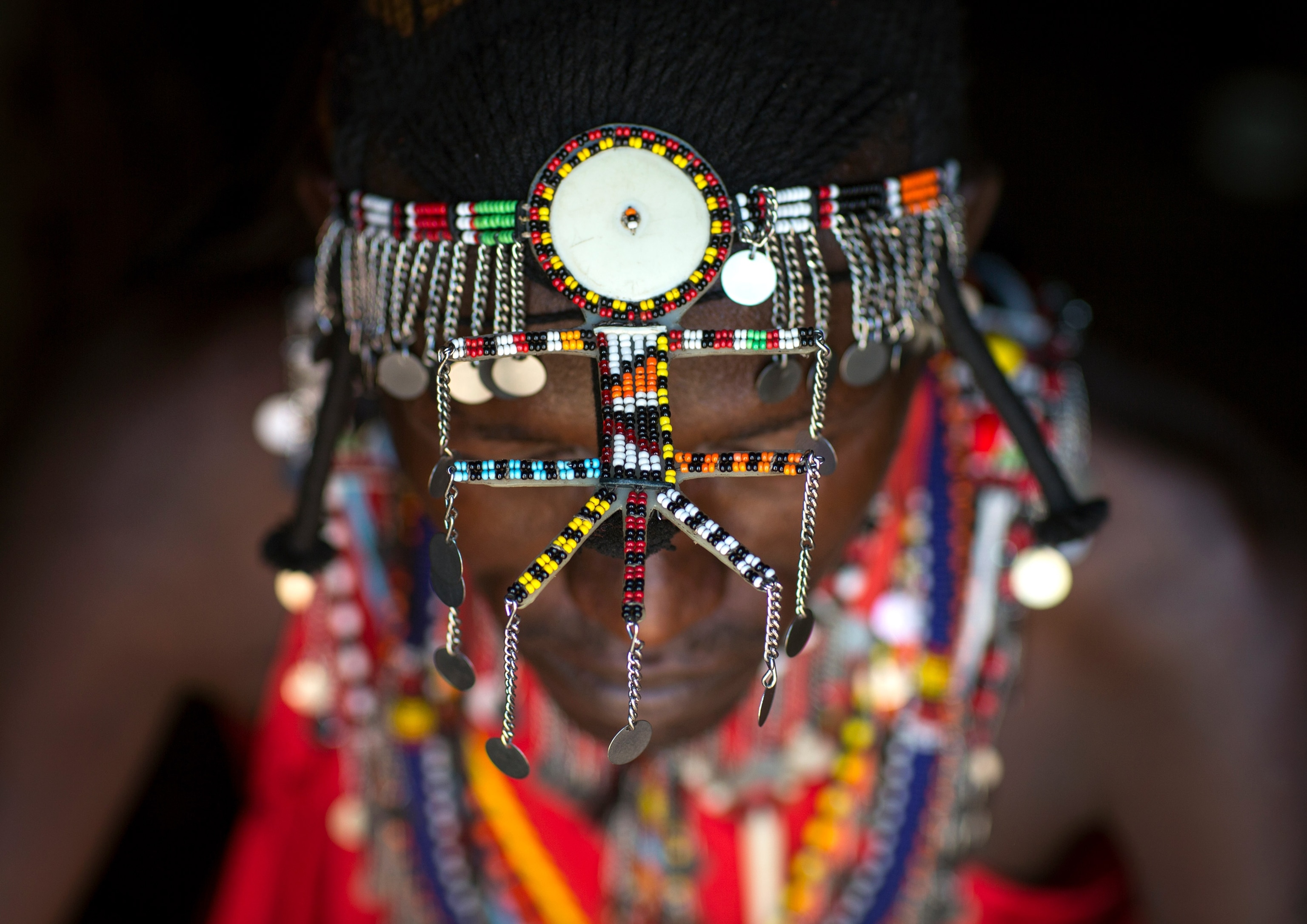 a traditional Maasai warrior decoration, Kenya