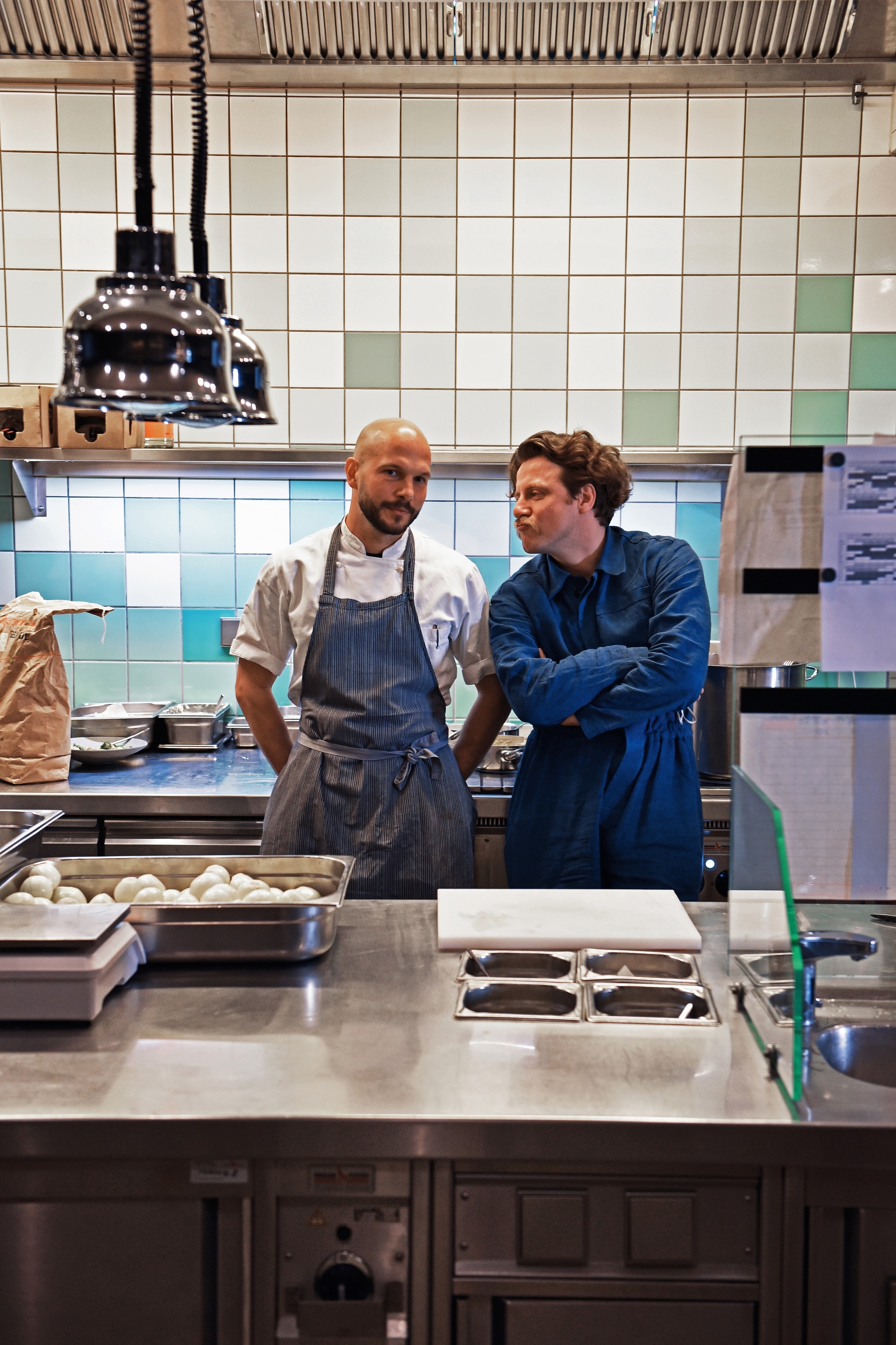 Nobelhart & Schmutzig's owner, Billy Wagner and chef Micha Schäfer.