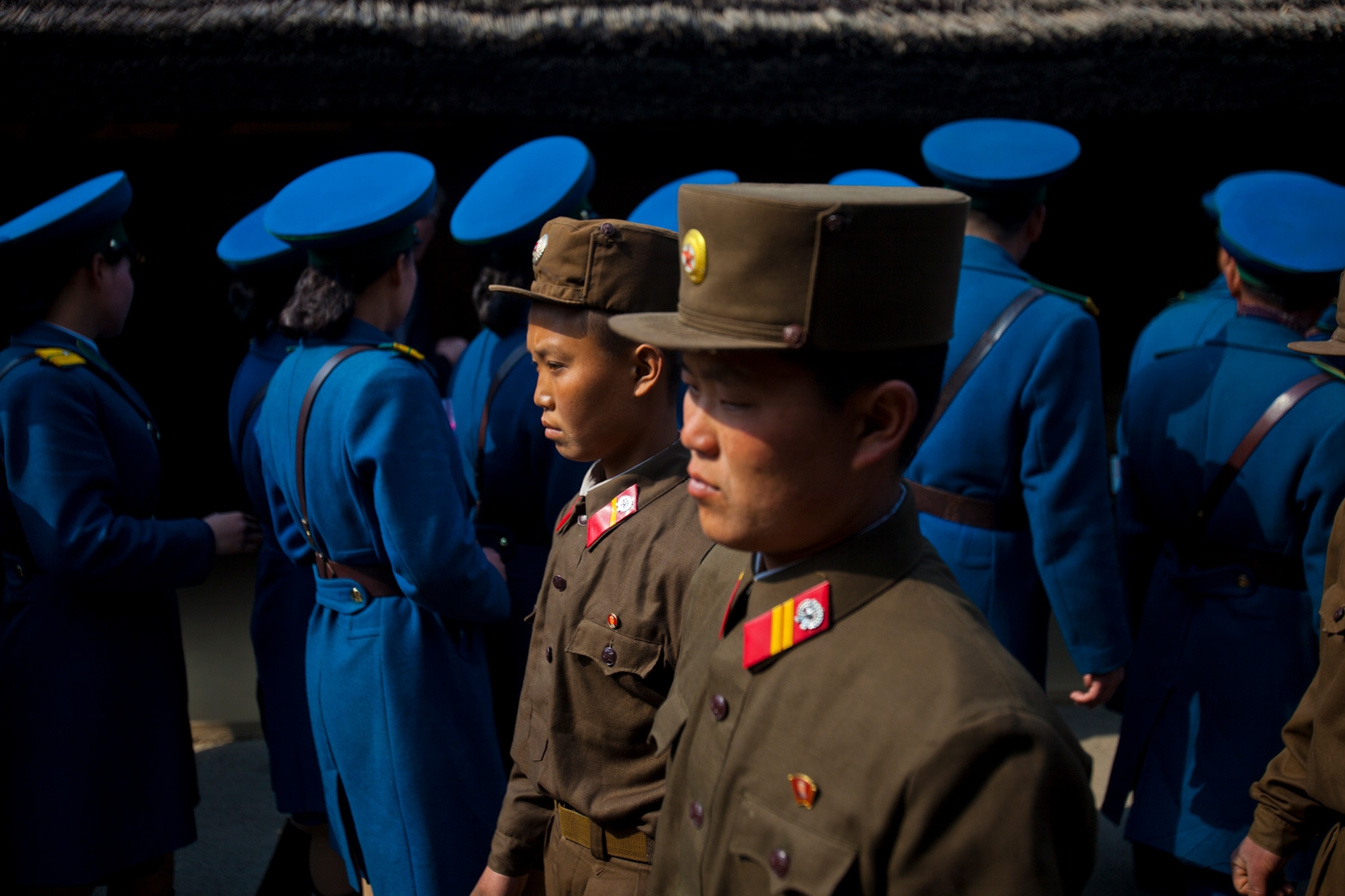 two North korean soldiers