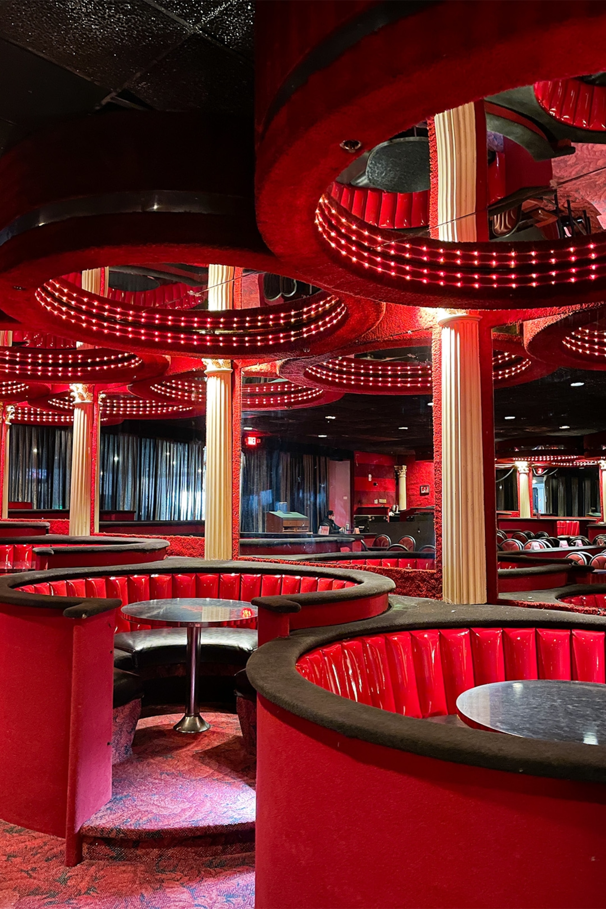a retro motel bar