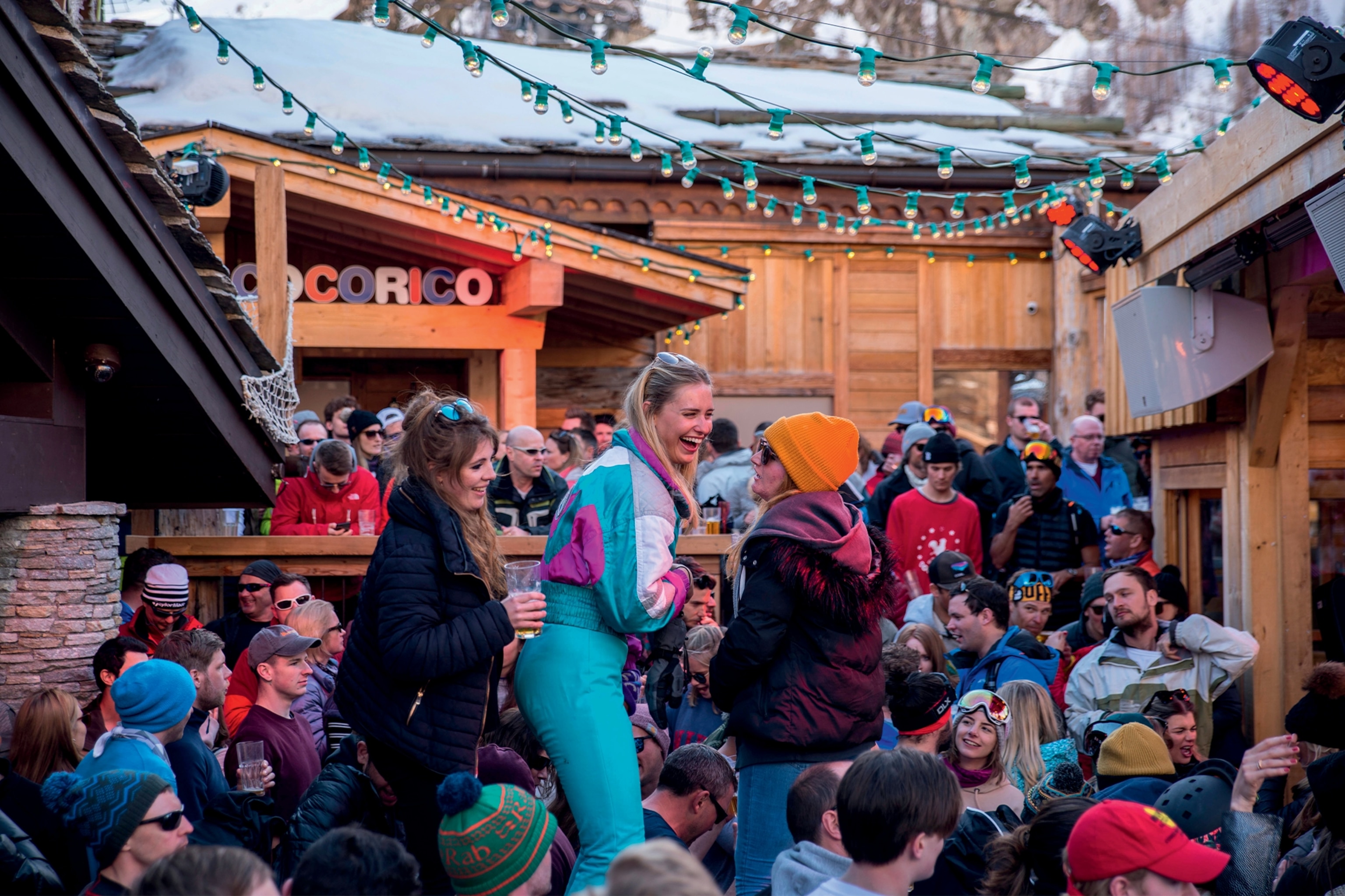 Apres ski resort